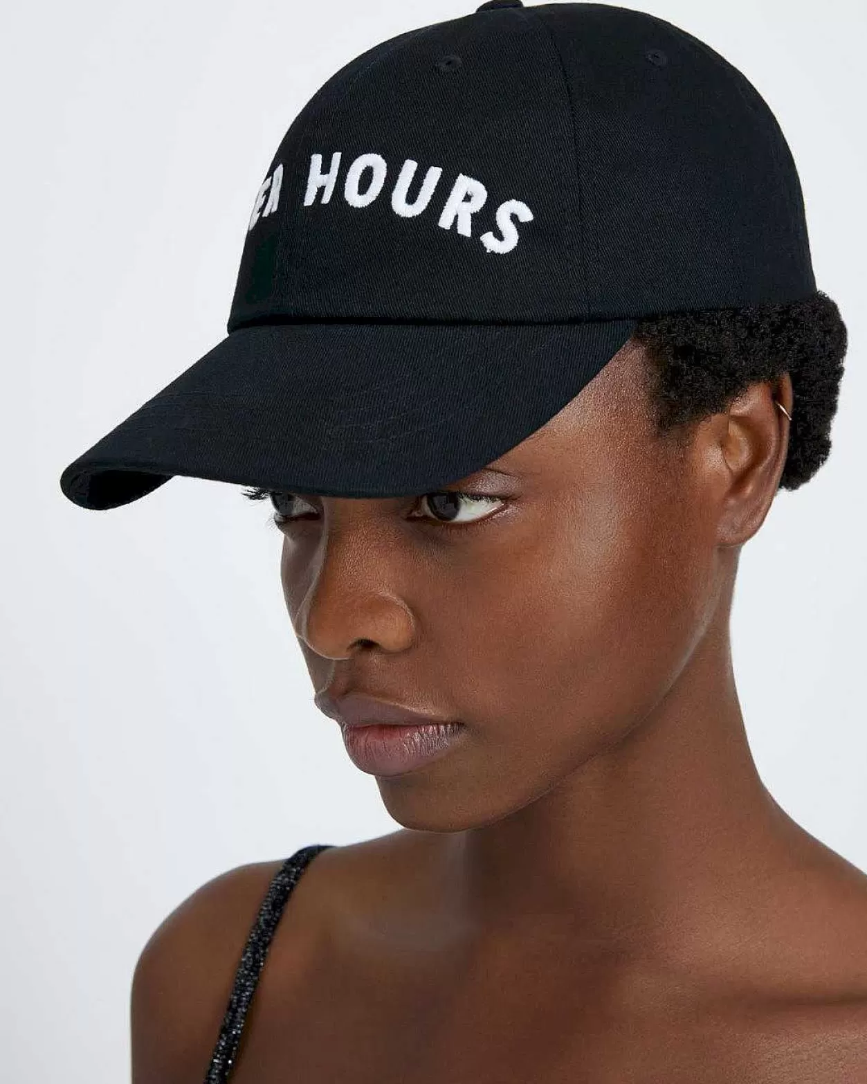 Women 7 For All Mankind *After Hours Baseball Cap In Black