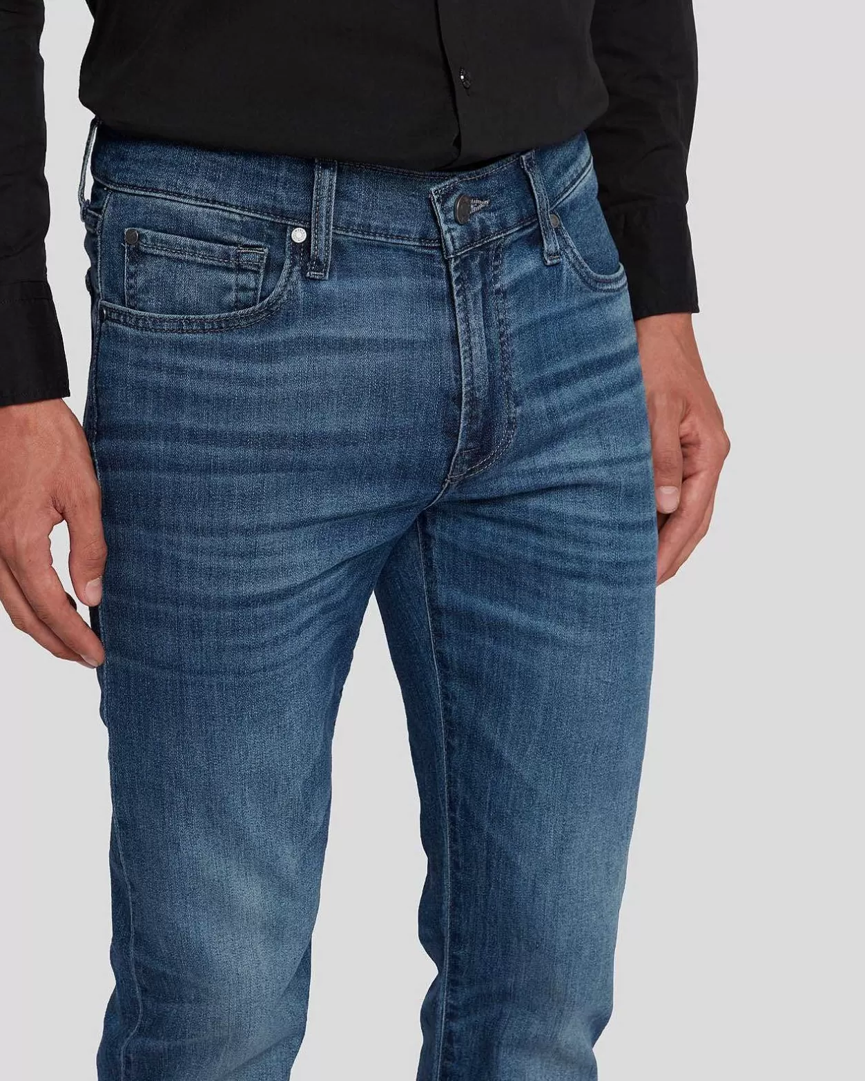 Men 7 For All Mankind Jeans*Airweft Denim Slimmy In Flash