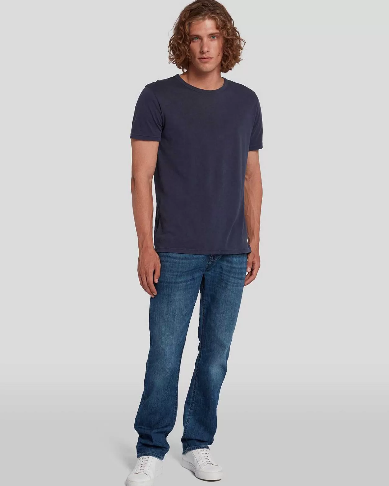 Men 7 For All Mankind Jeans*Airweft Denim The Straight In Flash