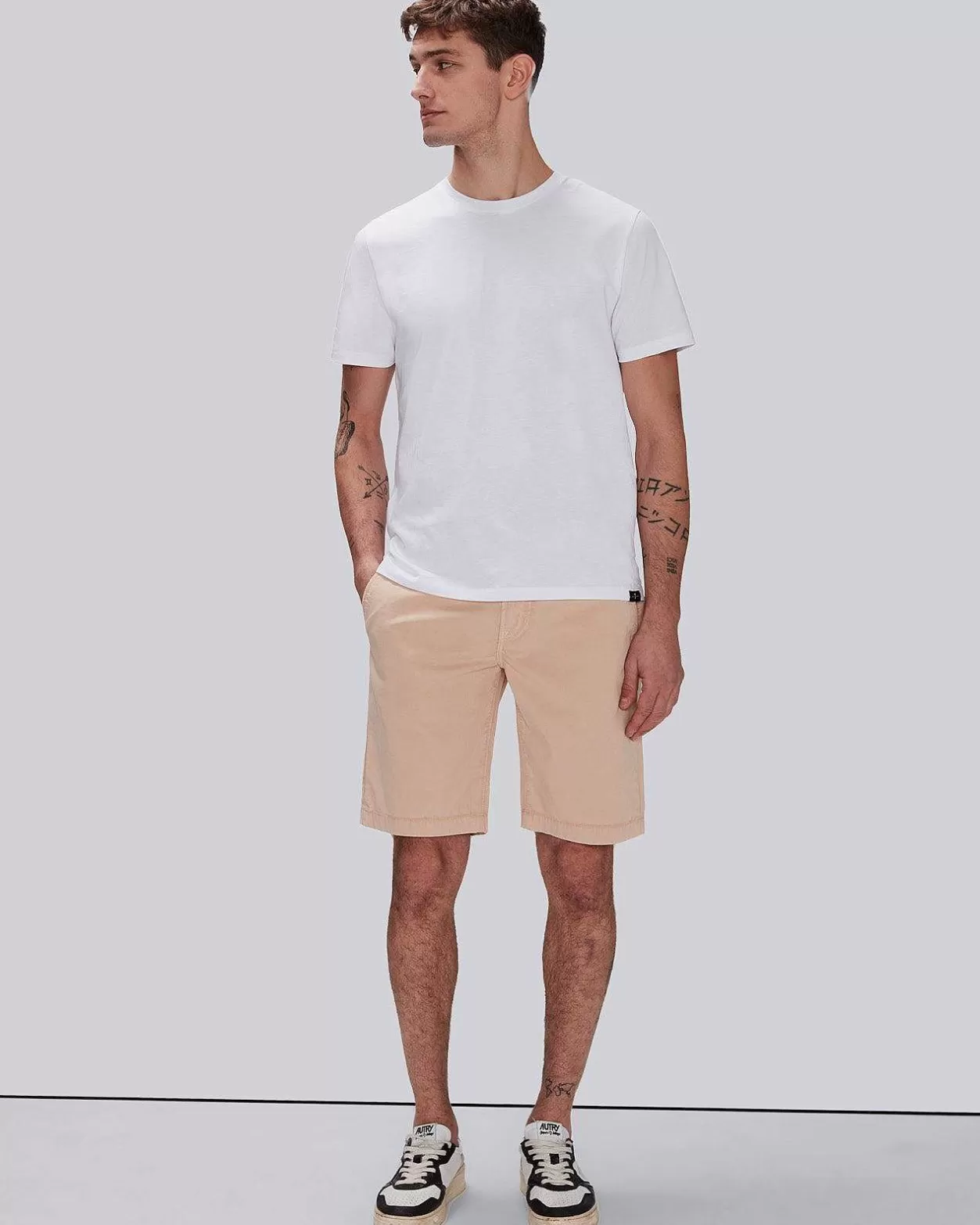 Men 7 For All Mankind Shorts & Pants*Airweft Twill Chino Short In Tangerine