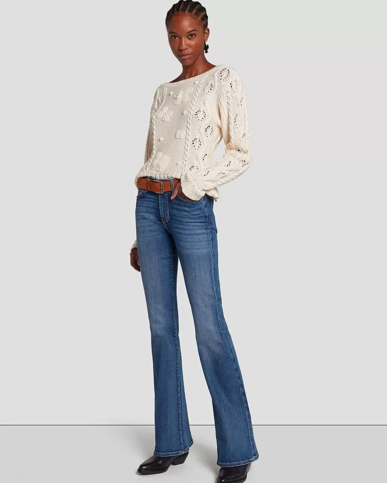 Women 7 For All Mankind Jeans*Ali In Soho Light