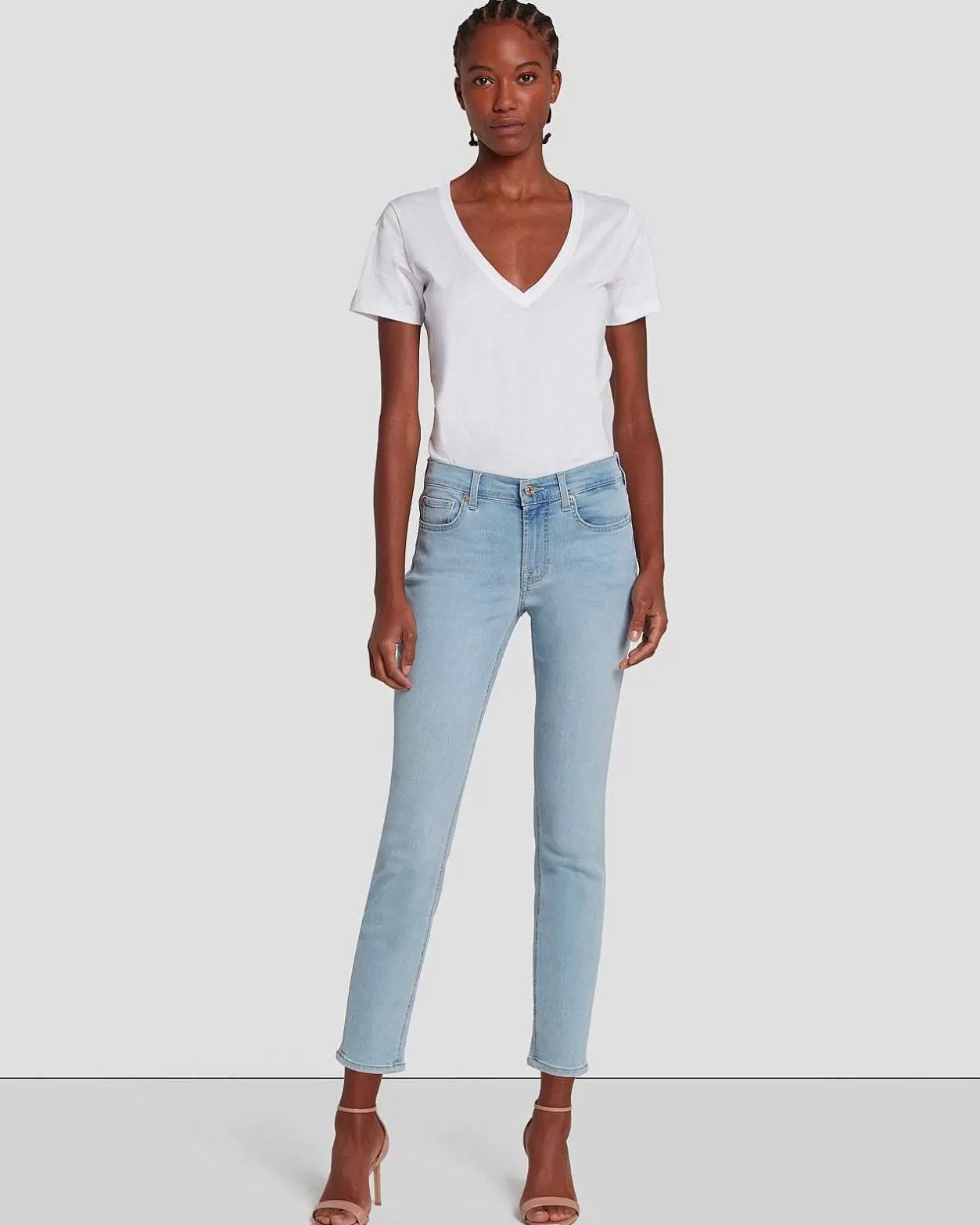 Women 7 For All Mankind Jeans*B(Air) Ankle Skinny In Mirage