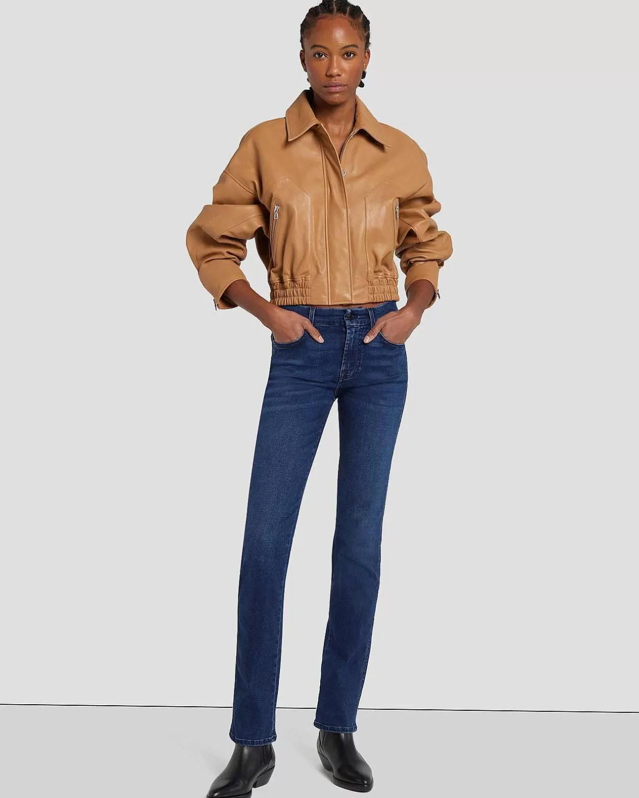 Women 7 For All Mankind Jeans*B(Air) Kimmie Straight In Park Avenue