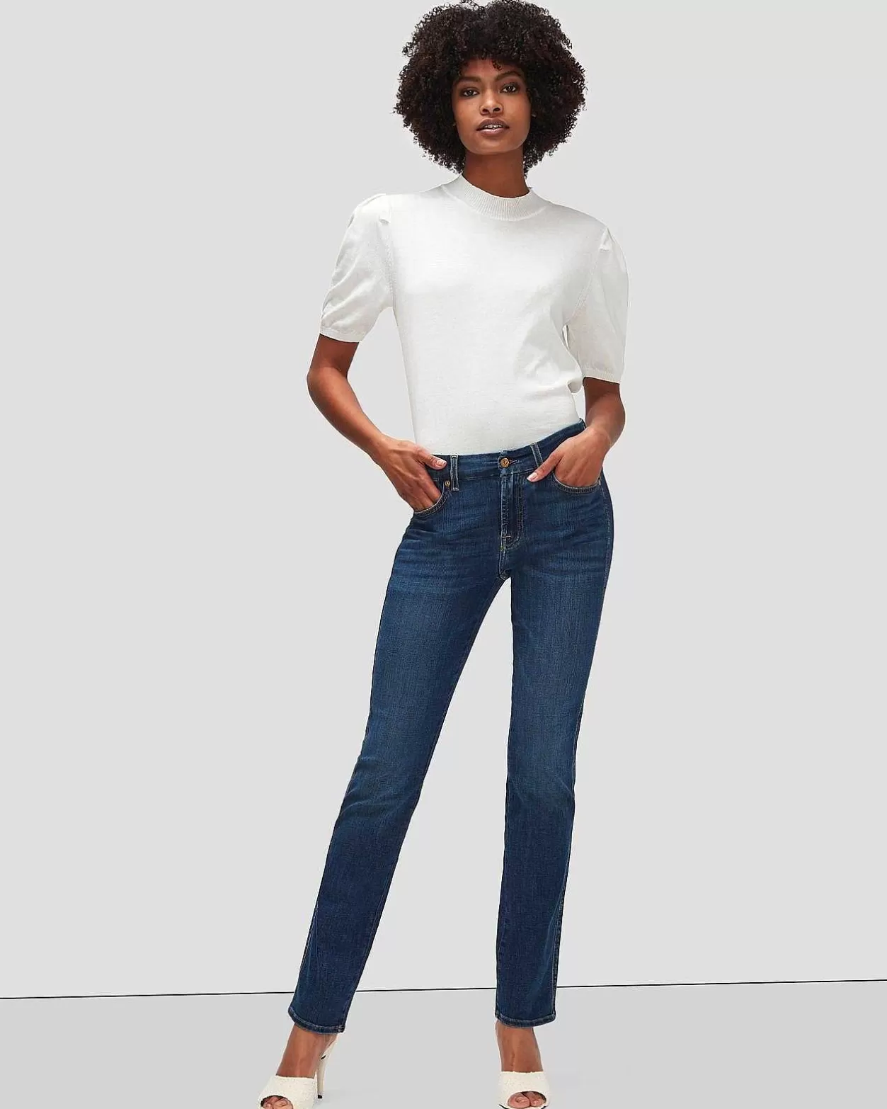 Women 7 For All Mankind Jeans*B(Air) Kimmie Straight In Duchess