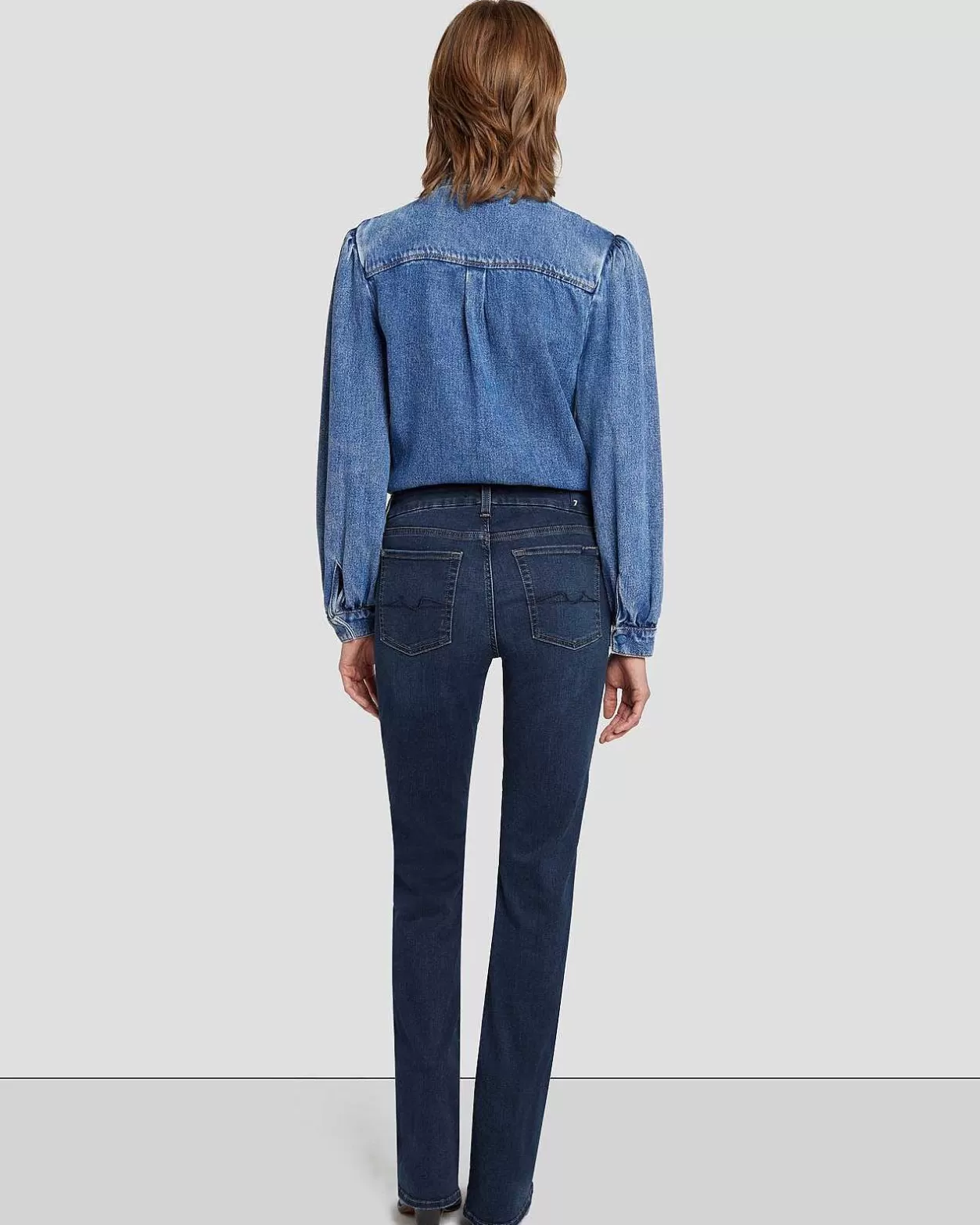 Women 7 For All Mankind Jeans*B(Air) Kimmie Straight In Rinsed Indigo