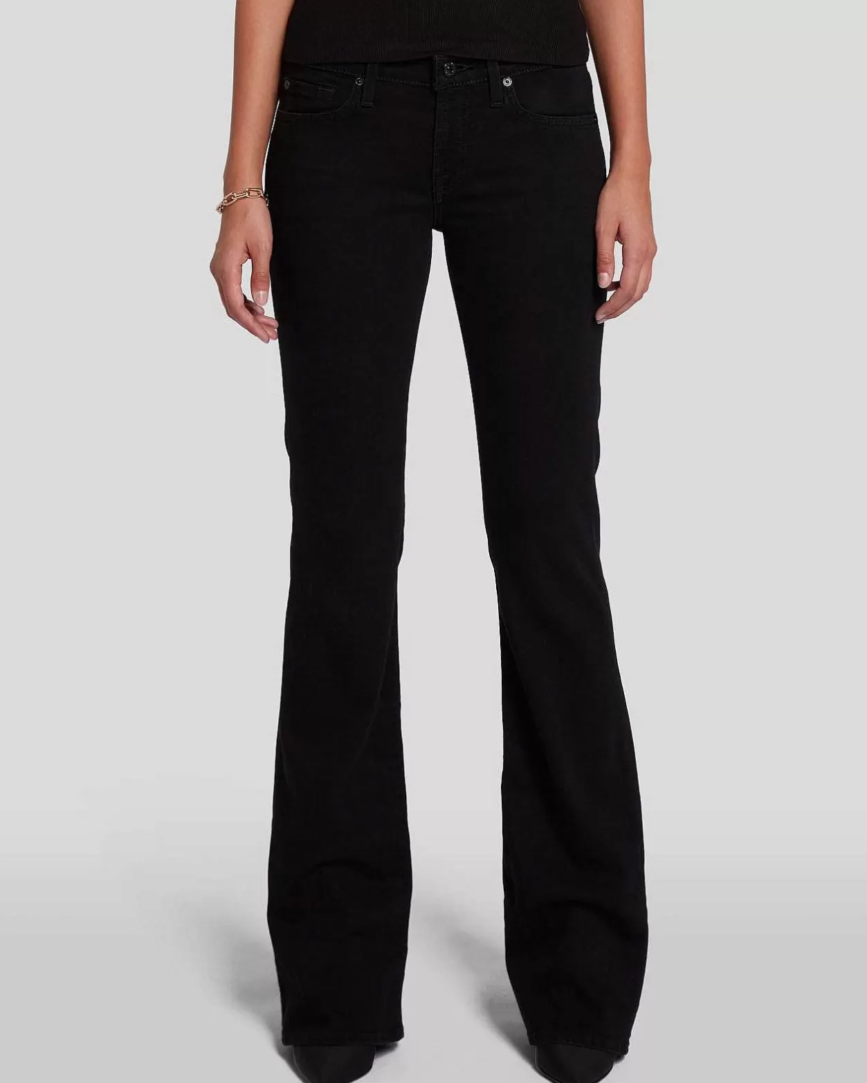 Women 7 For All Mankind Jeans*B(Air) Original Bootcut In Rinsed Black