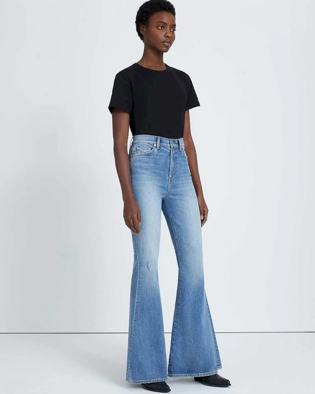 Women 7 For All Mankind Jeans*Beauty Denim Mega Flare In Maribel