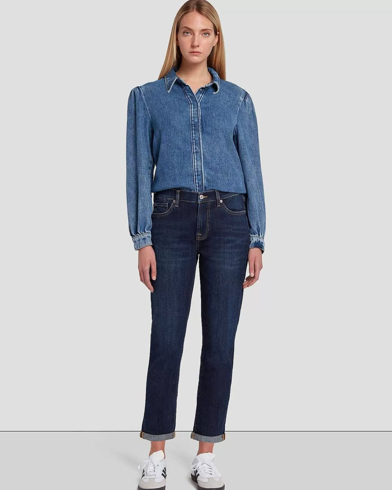 Women 7 For All Mankind Jeans*Broken Twill Josefina In Calix