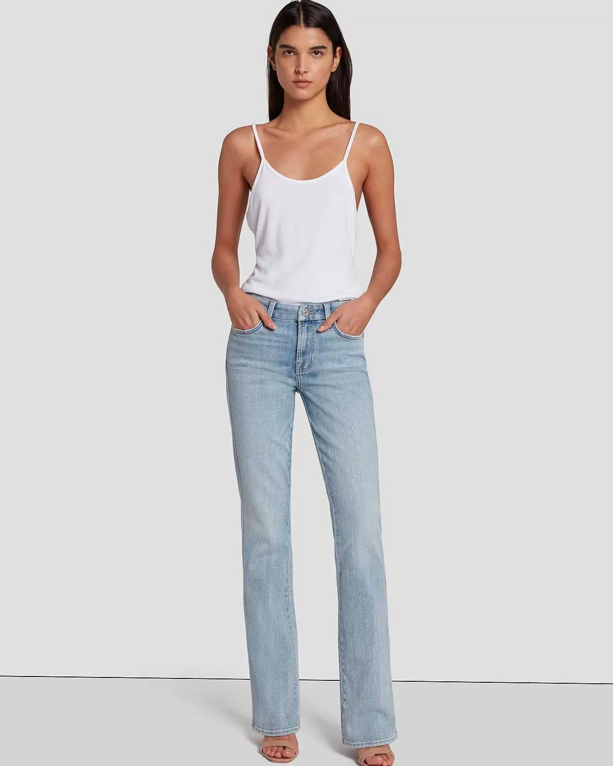 Women 7 For All Mankind Jeans*Broken Twill Kimmie Bootcut In Coco Prive