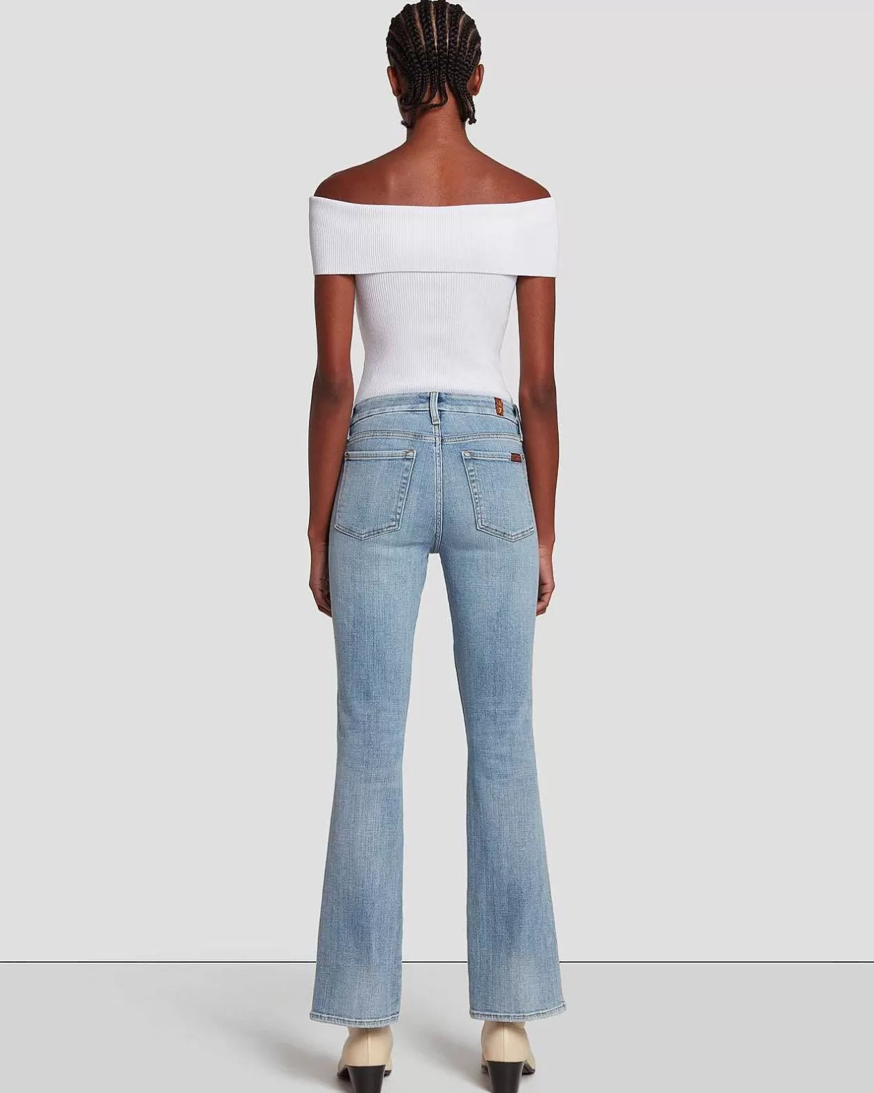 Women 7 For All Mankind Jeans*Broken Twill Kimmie Straight In De Ville