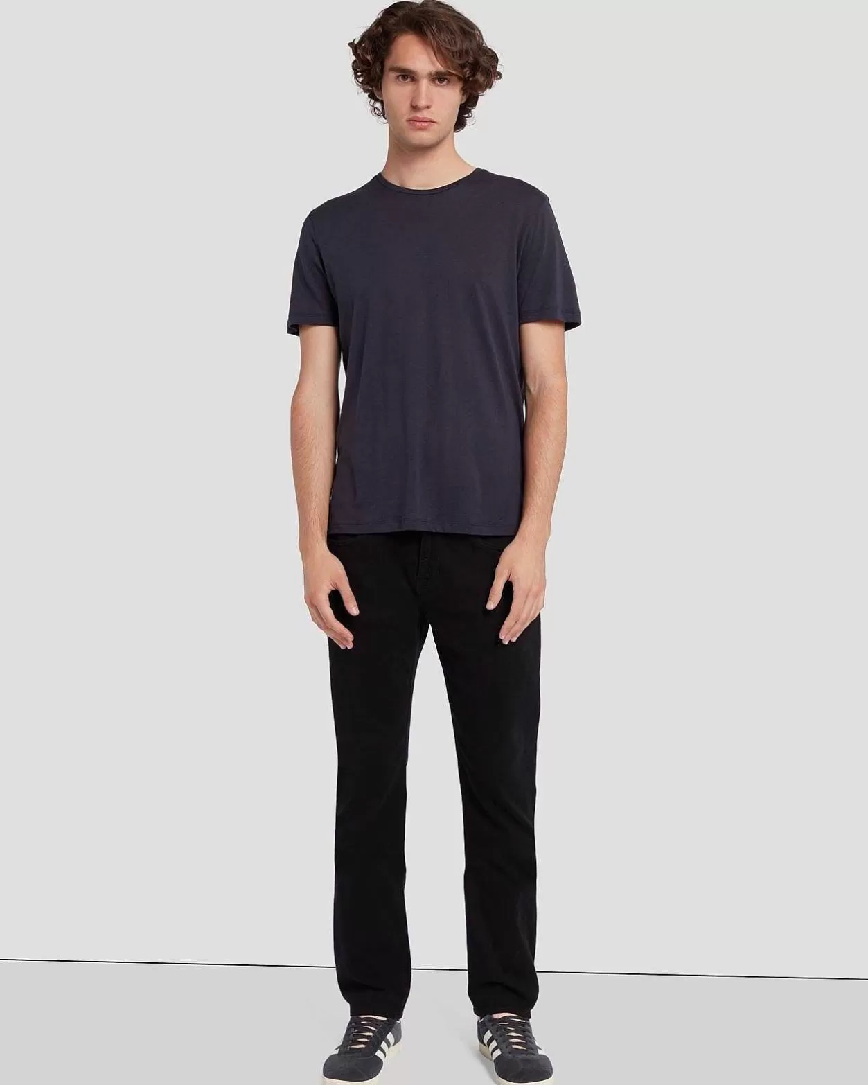 Men 7 For All Mankind Tees*Cashmere Blend Tee In Navy