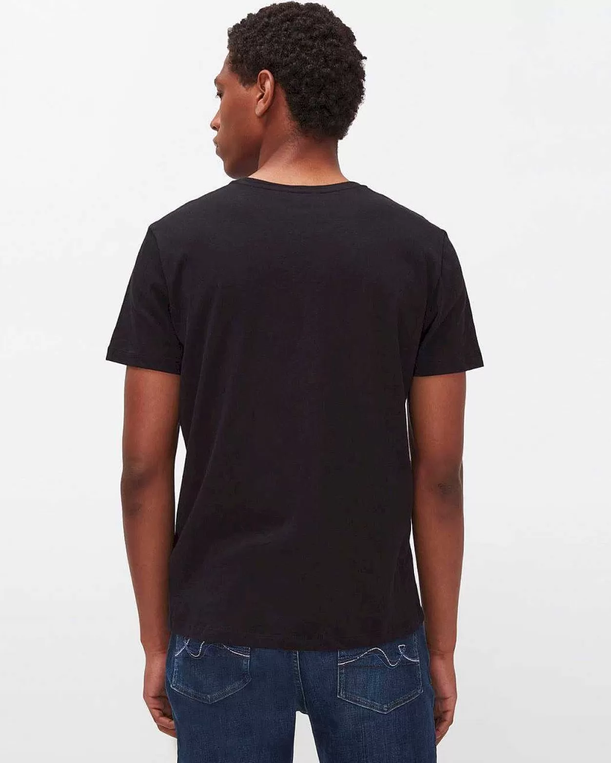 Men 7 For All Mankind Shirts*Cashmere Blend Tee In Black