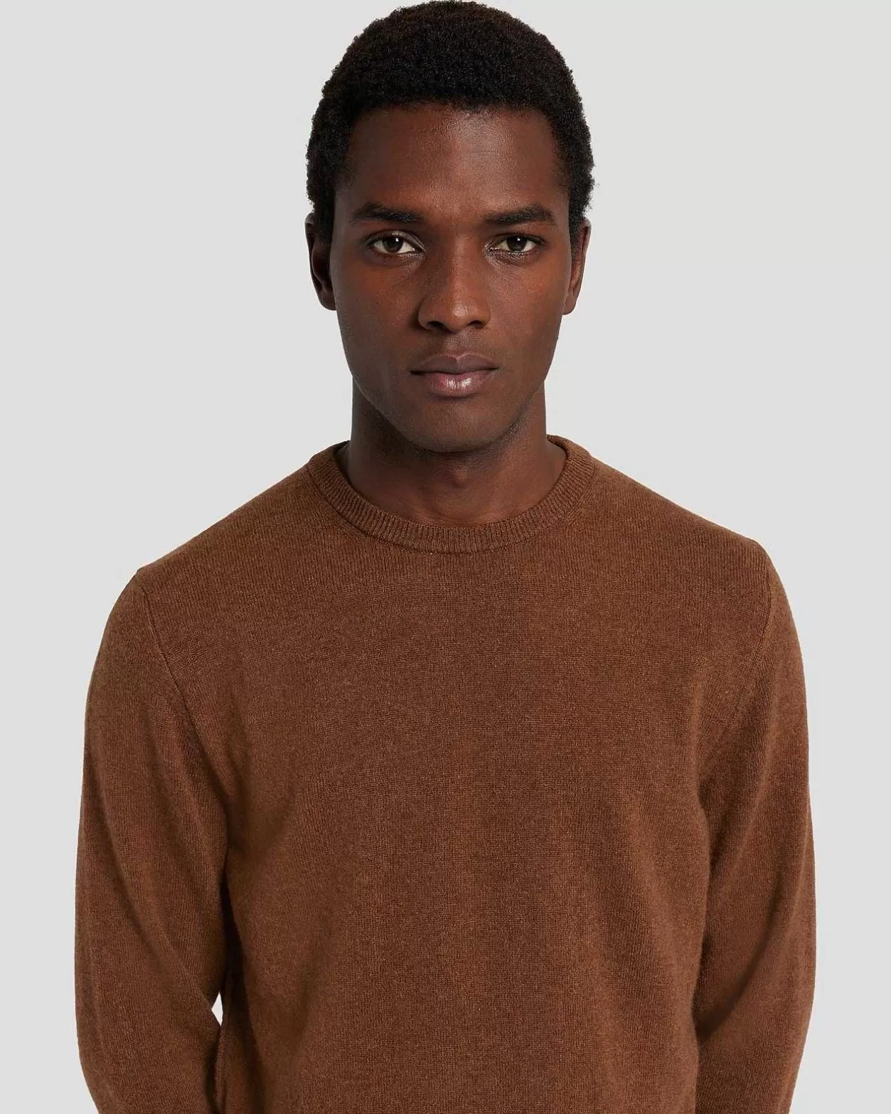 Men 7 For All Mankind Sweaters*Cashmere Crew Sweater In Dapper Tan