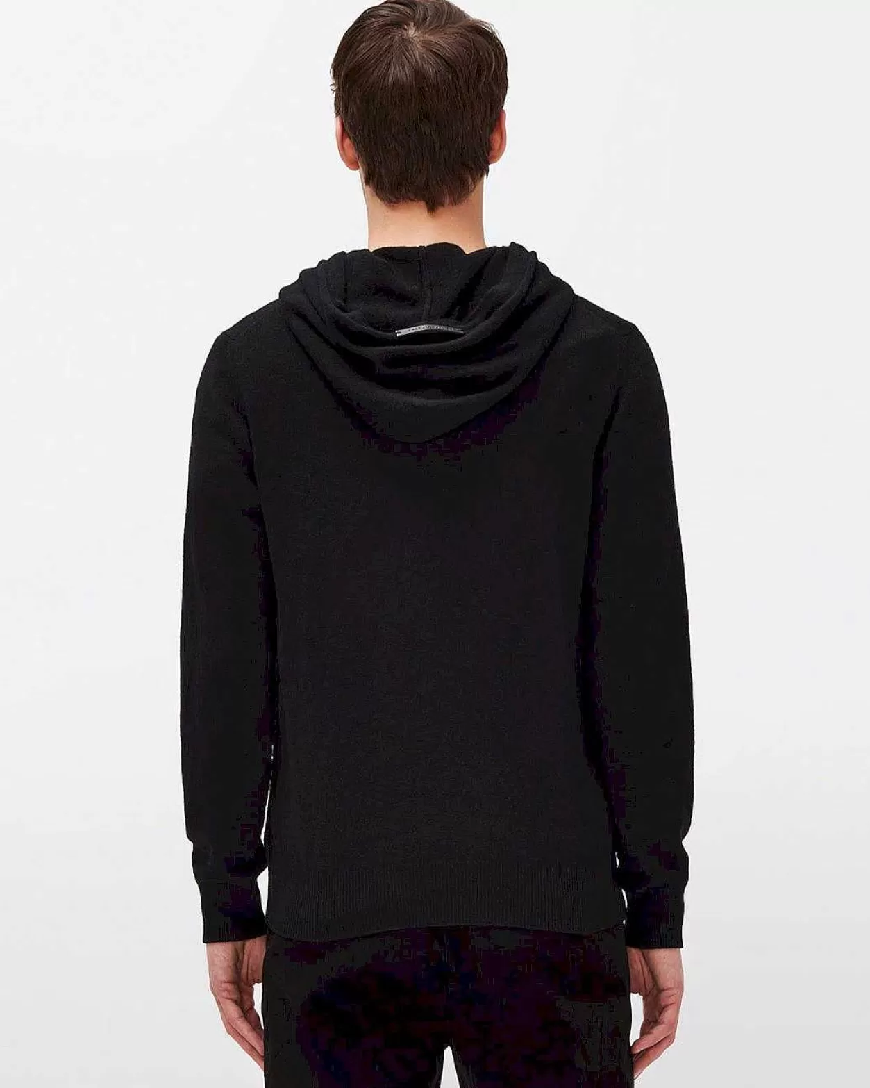 Men 7 For All Mankind Sweaters*Cashmere Hoodie In Black