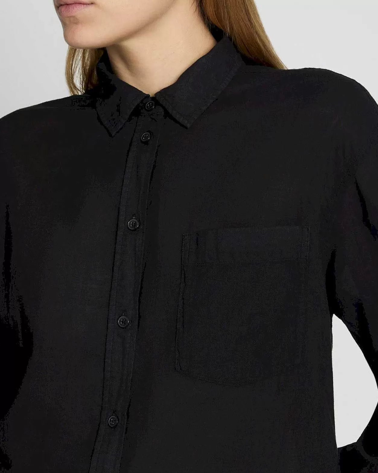 Women 7 For All Mankind Tops*Classic Button Up Shirt In Black