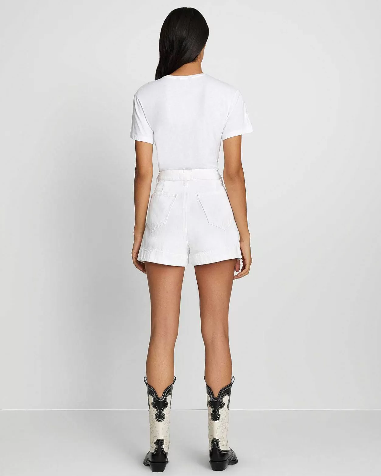 Women 7 For All Mankind Jeans*Denim Tailored Short In Brilliant White