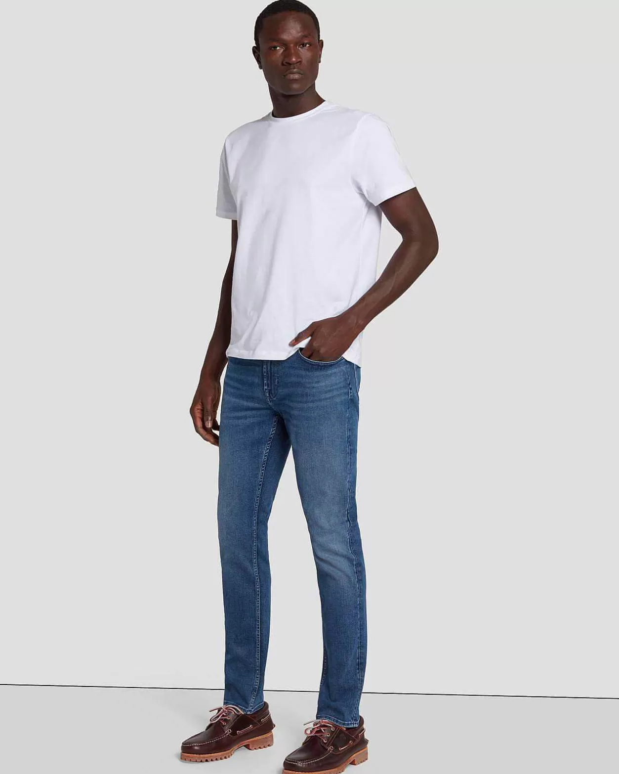 Men 7 For All Mankind Jeans*Earthkind Stretch Tek Paxtyn In Maze