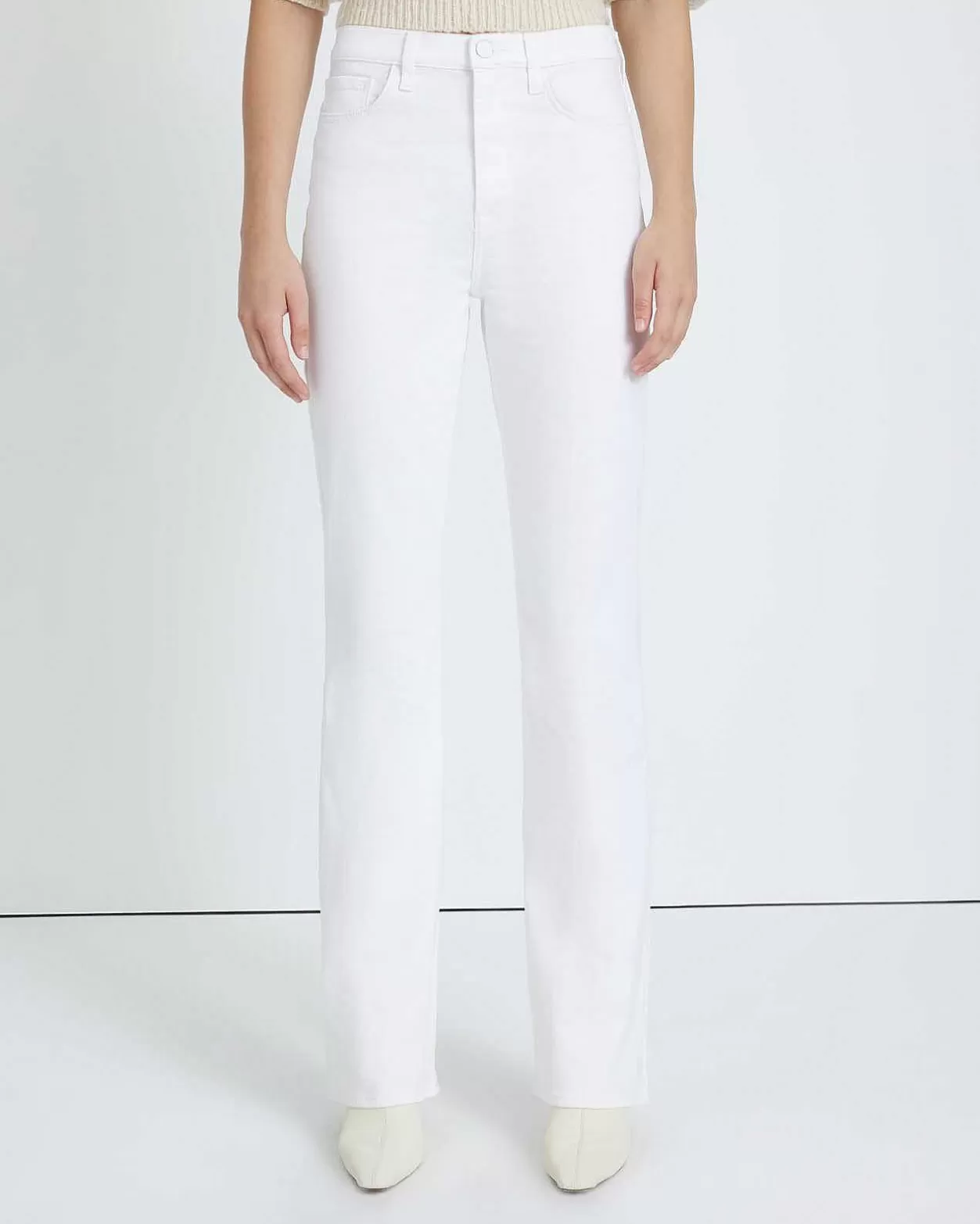 Women 7 For All Mankind Jeans*Easy Boot In Clean White