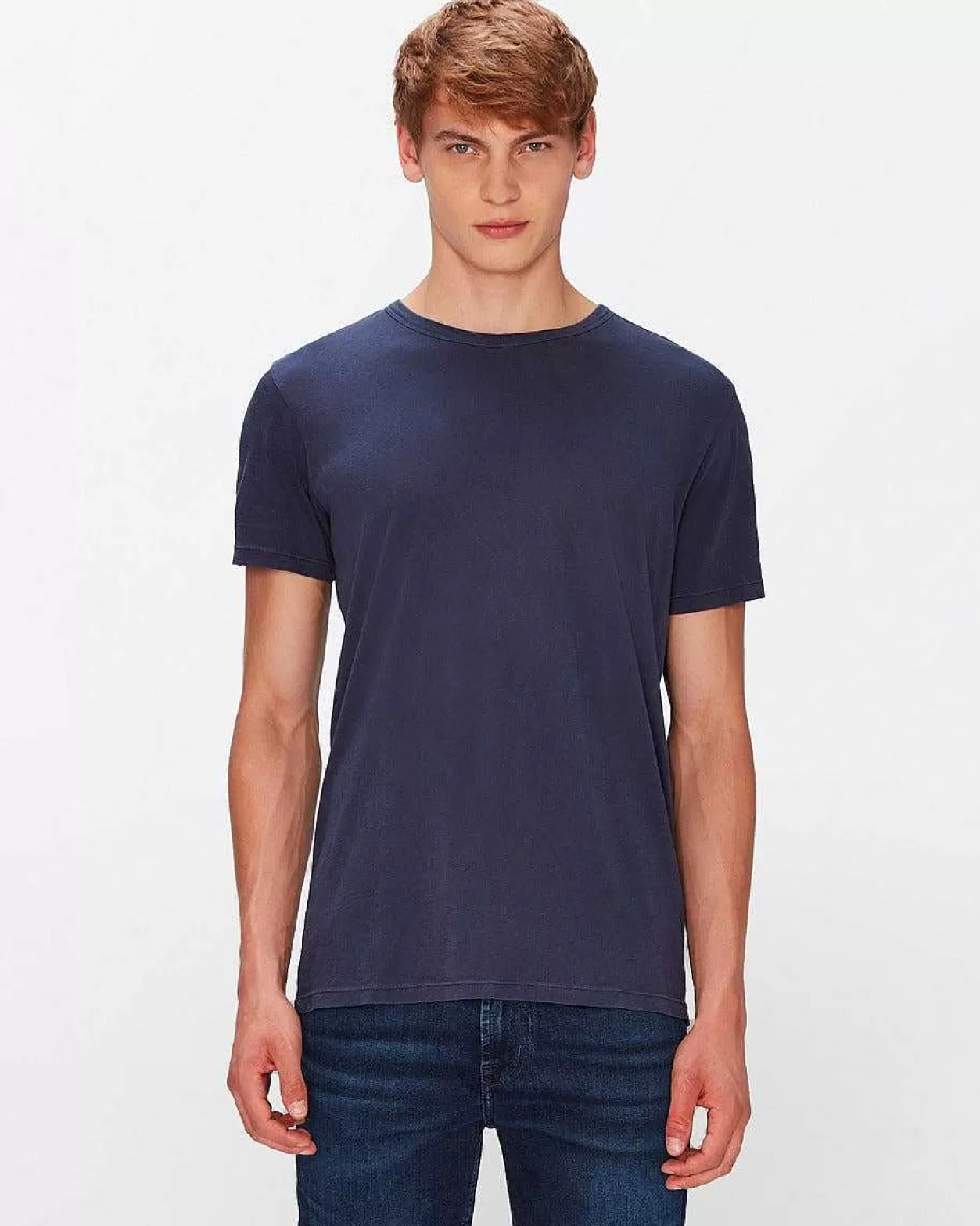 Men 7 For All Mankind Shirts*Featherweight Cotton Tee In Navy