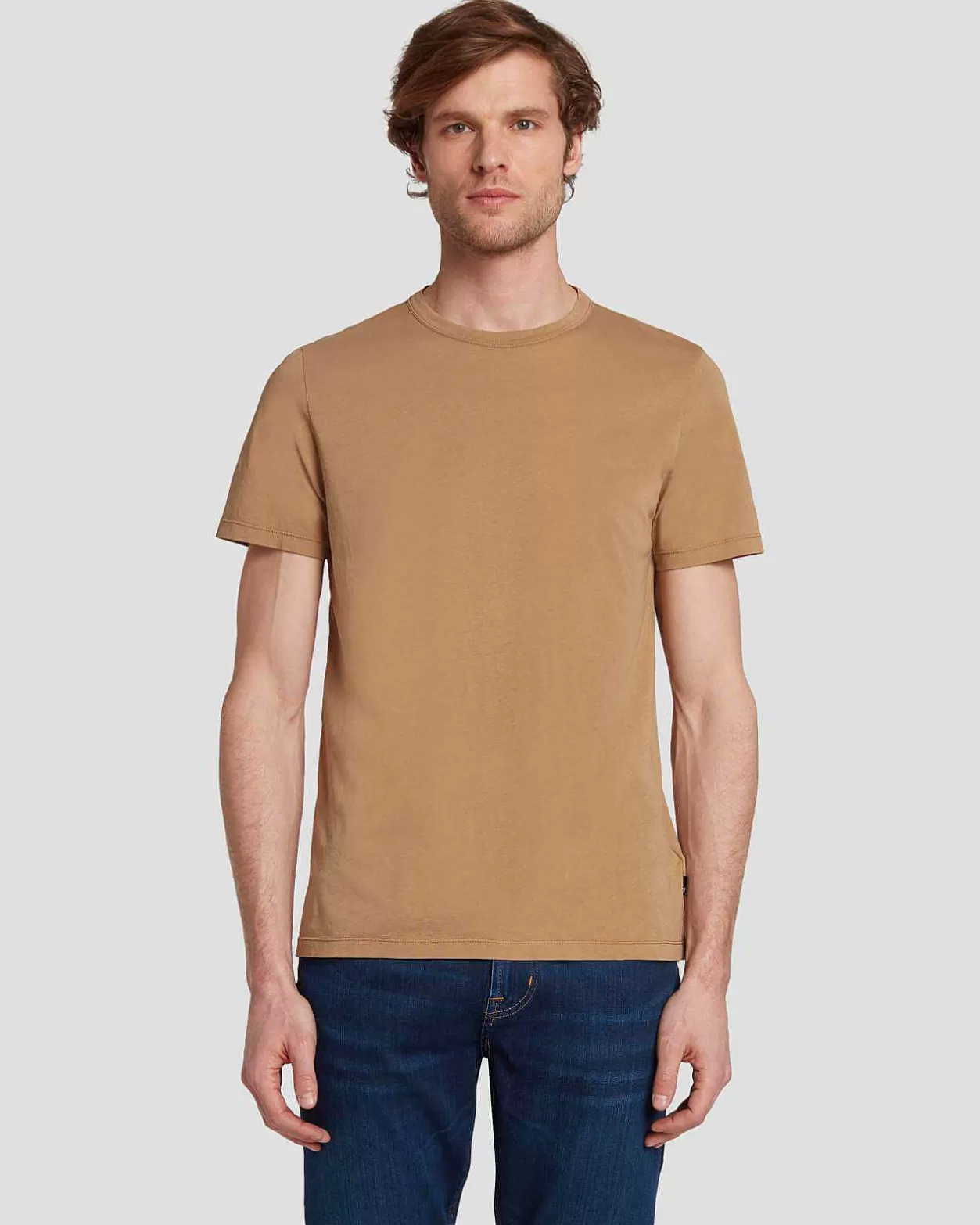 Men 7 For All Mankind Shirts*Featherweight Cotton Tee In River Bed