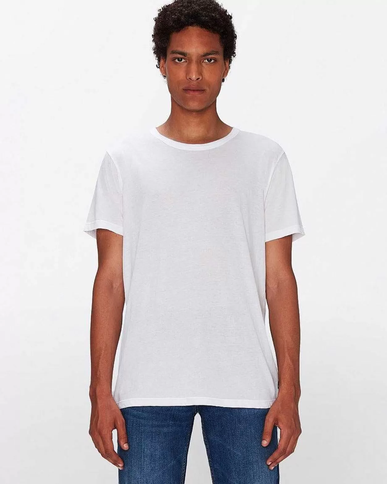 Men 7 For All Mankind Shirts*Featherweight Cotton Tee In White