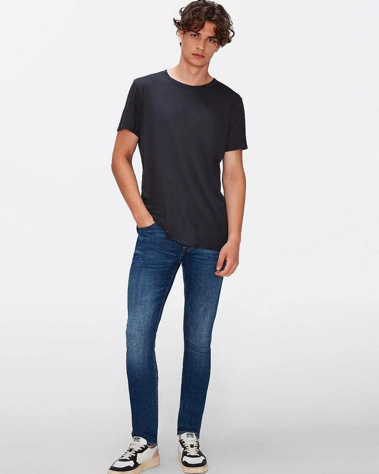 Men 7 For All Mankind Shirts*Featherweight Cotton Tee In Black