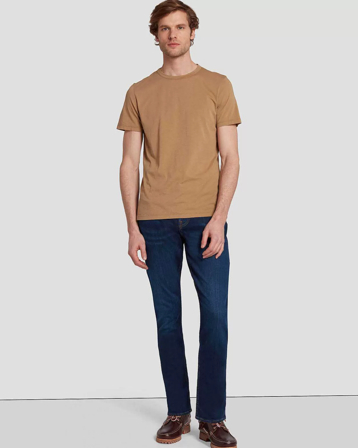 Men 7 For All Mankind Shirts*Featherweight Cotton Tee In River Bed