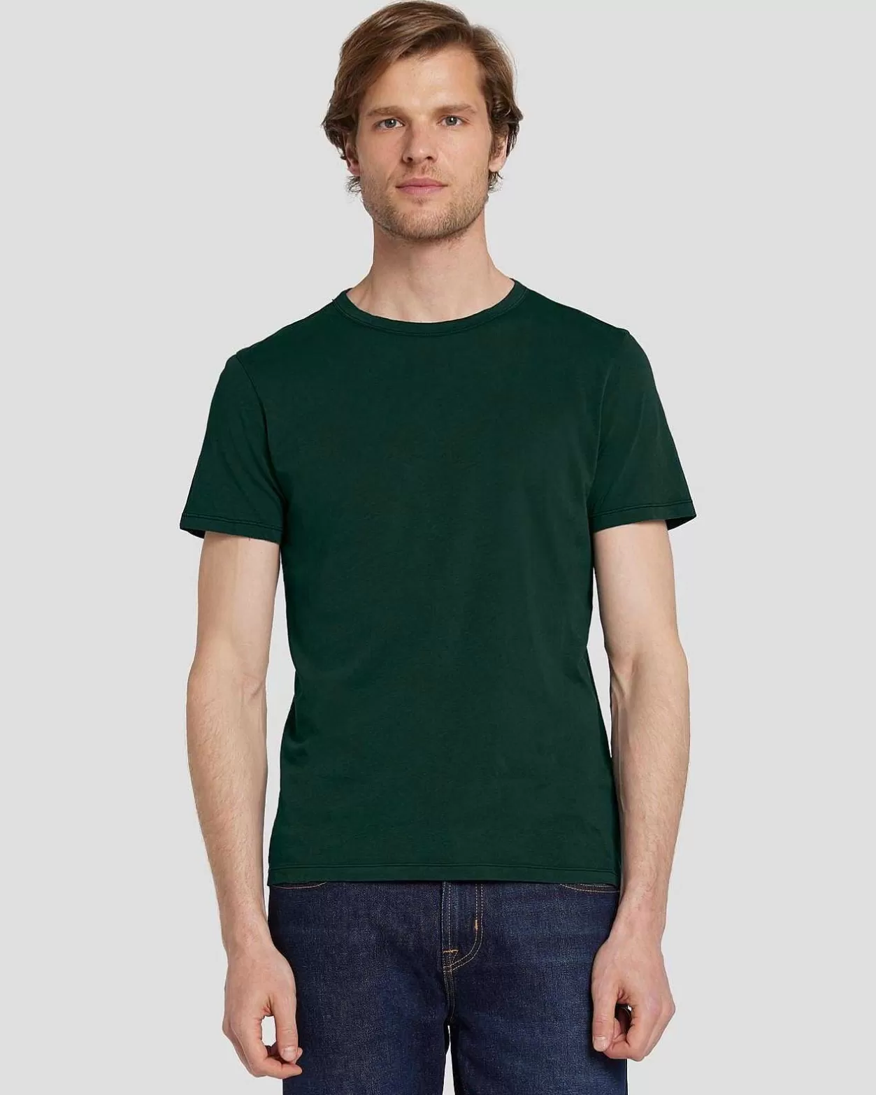 Men 7 For All Mankind Tees*Featherweight Tee In Hunter Green