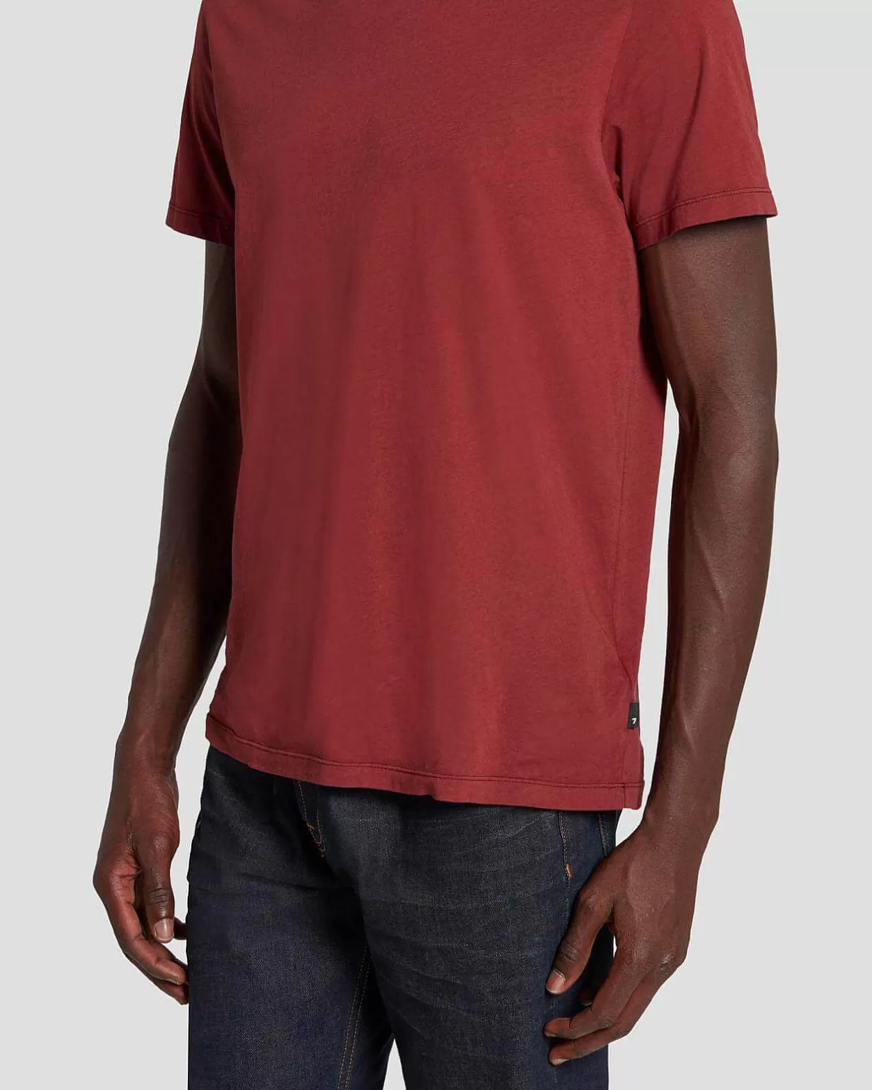 Men 7 For All Mankind Tees*Featherweight Tee In Mulberry