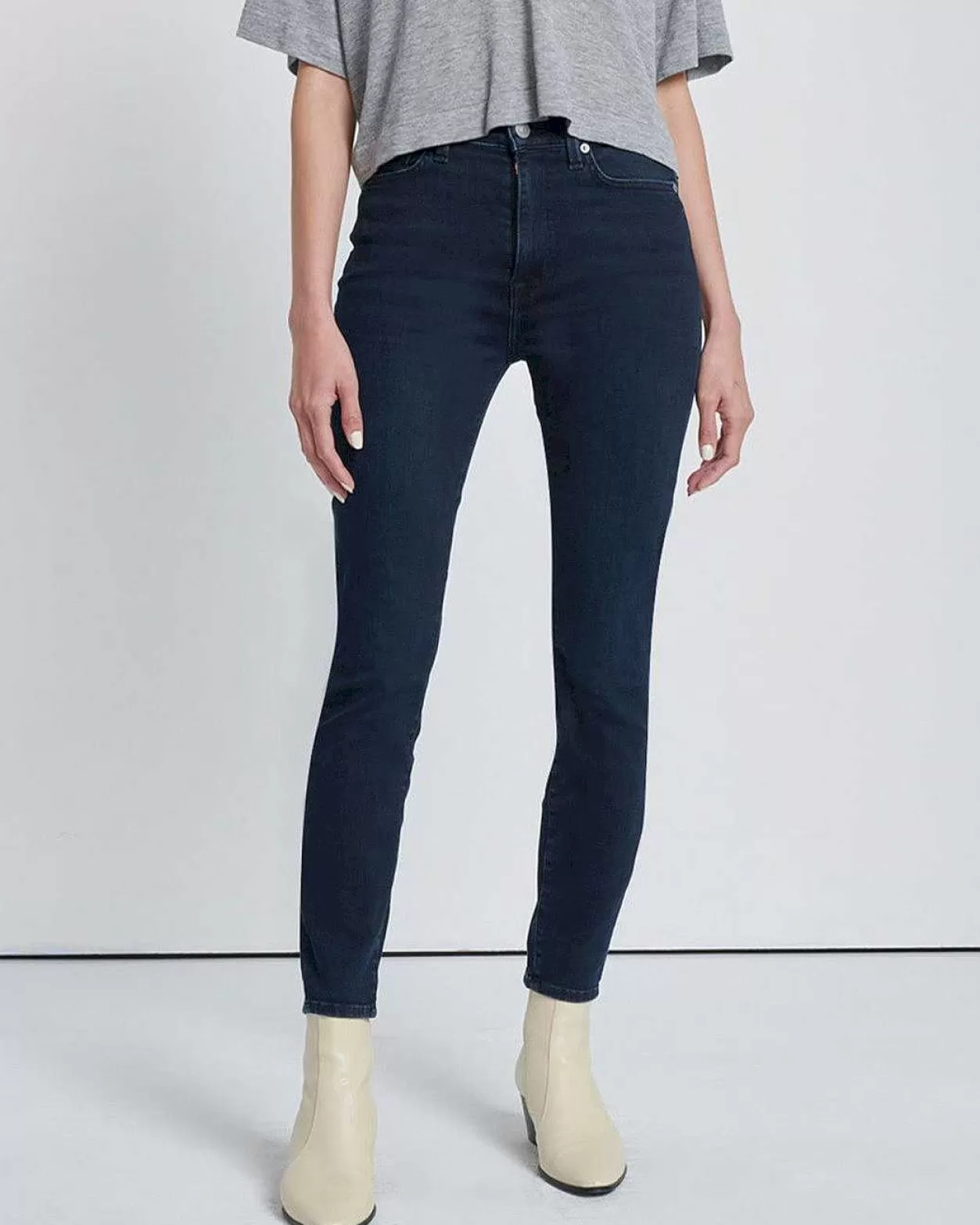 Women 7 For All Mankind Jeans*High Waist Ankle Skinny In Seren