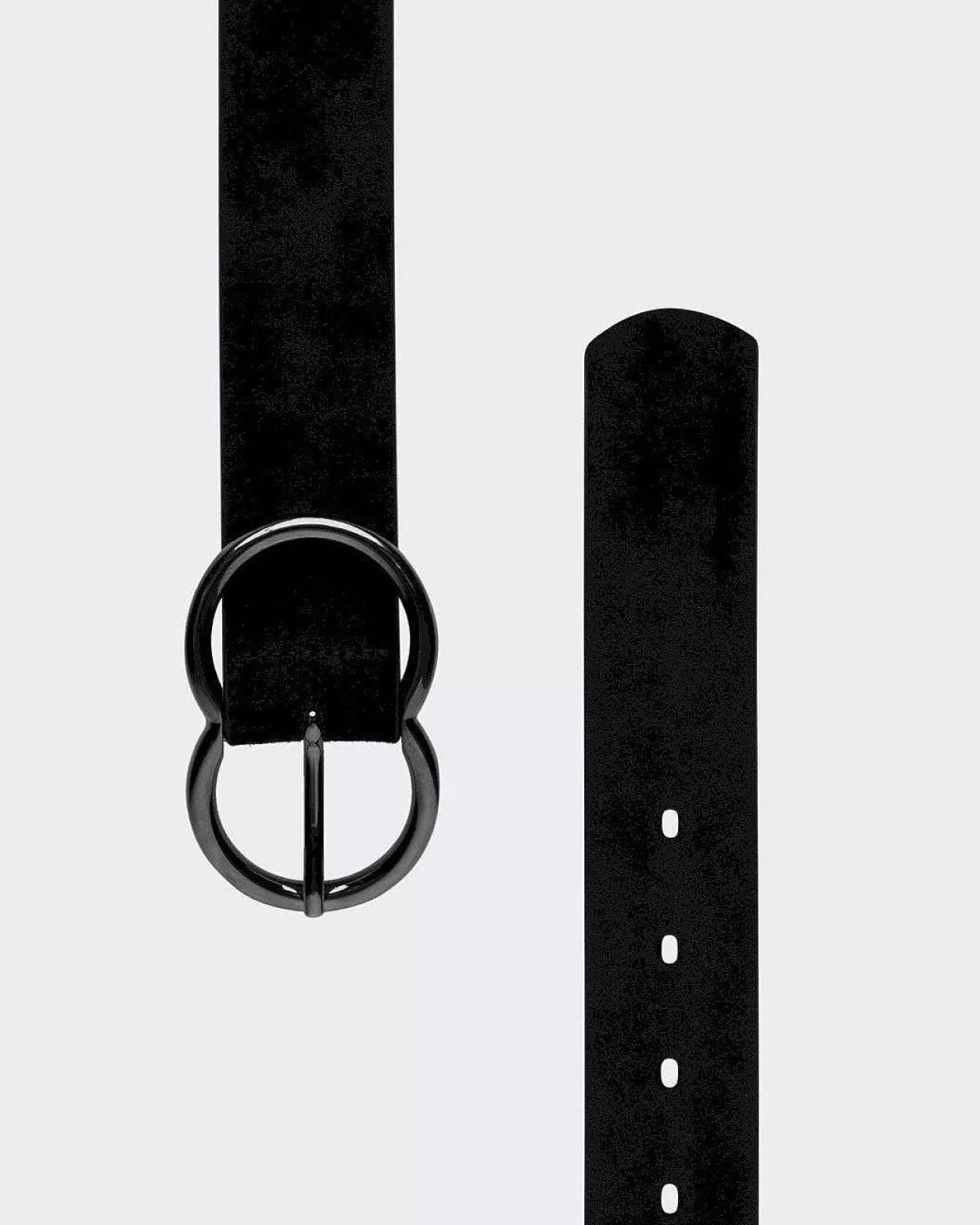 Women 7 For All Mankind *Infinity Suede Belt In Black