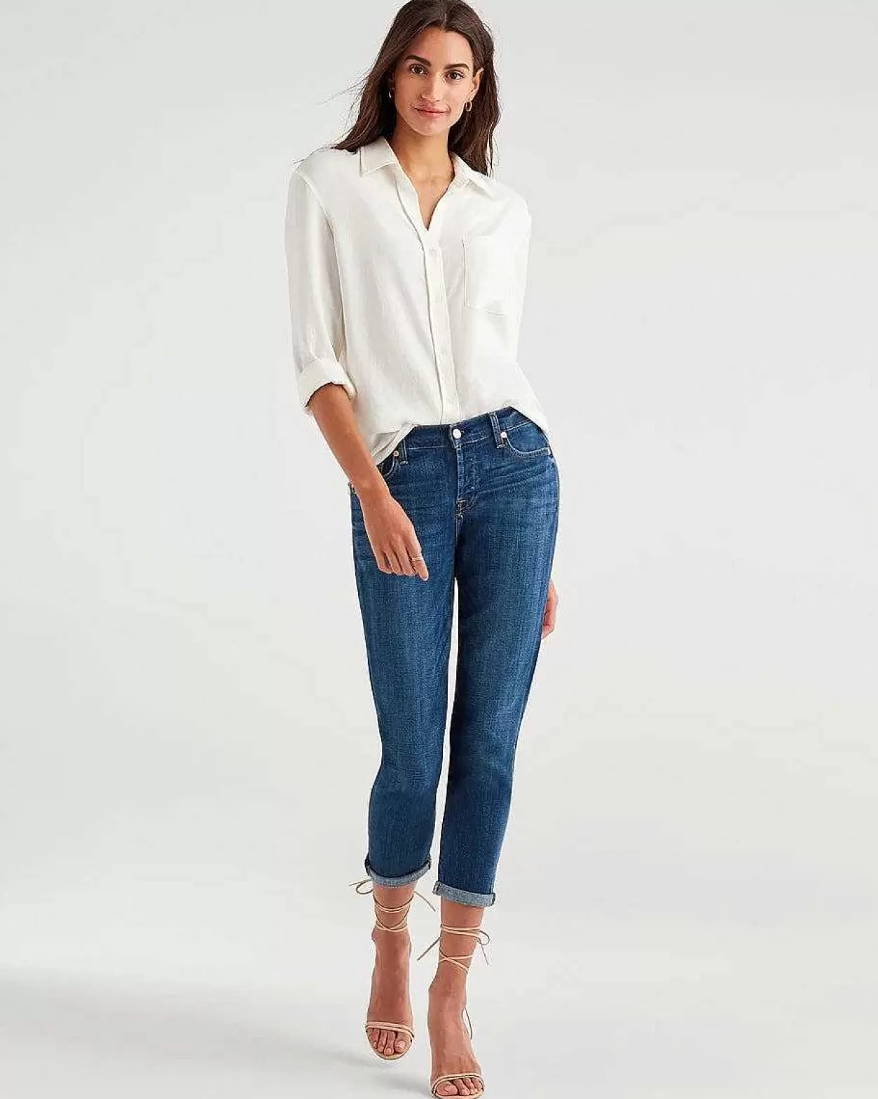 Women 7 For All Mankind Jeans*Josefina In Broken Twill Vanity