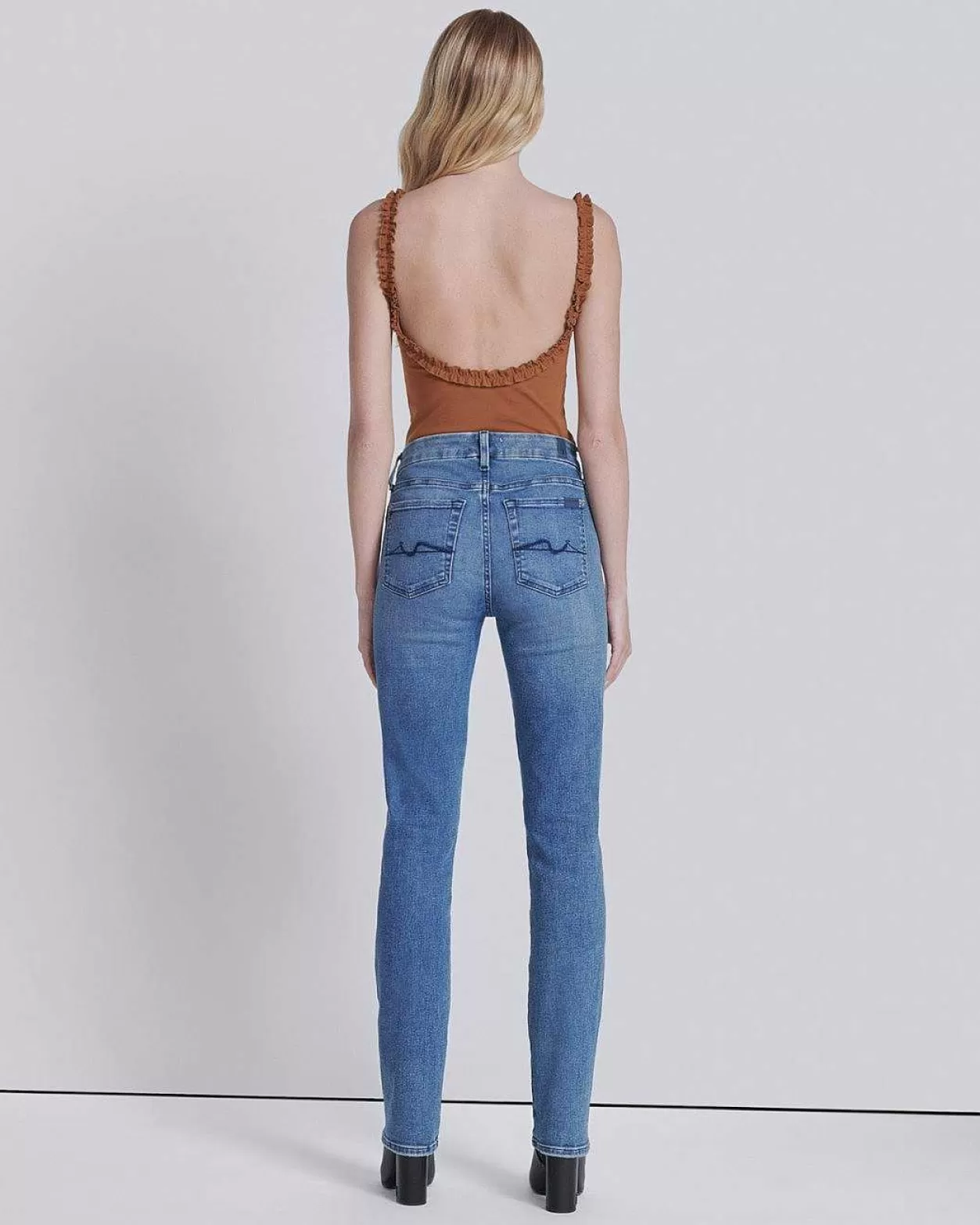 Women 7 For All Mankind Jeans*Kimmie Straight In Dulce