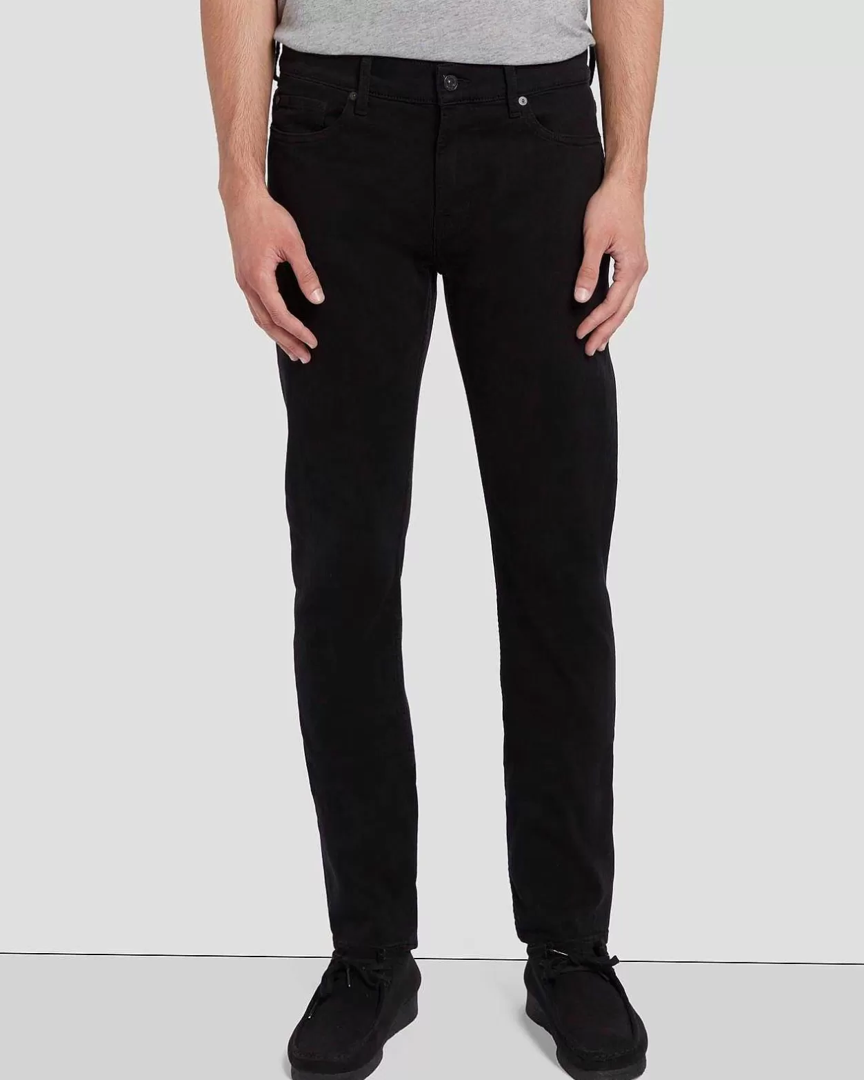 Men 7 For All Mankind Jeans*Left Hand Paxtyn In True Black