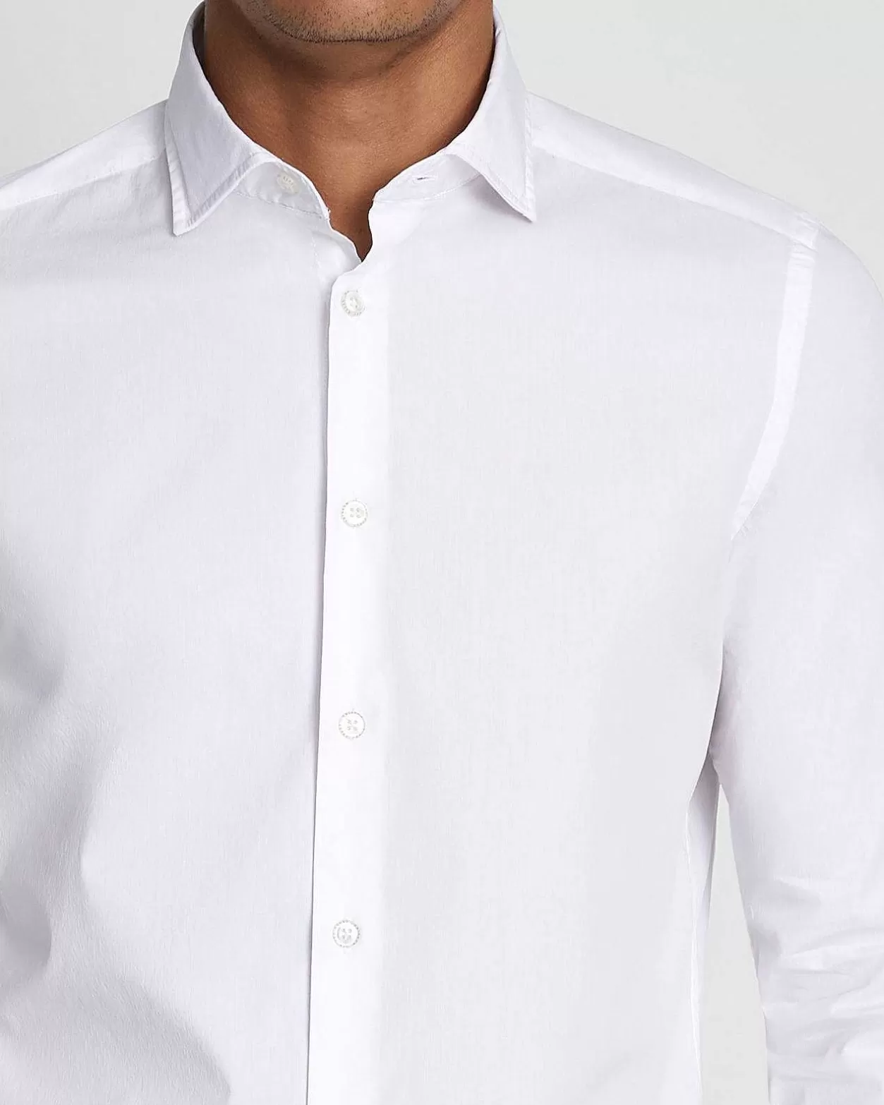 Men 7 For All Mankind Shirts*Long Sleeve Poplin Shirt In White