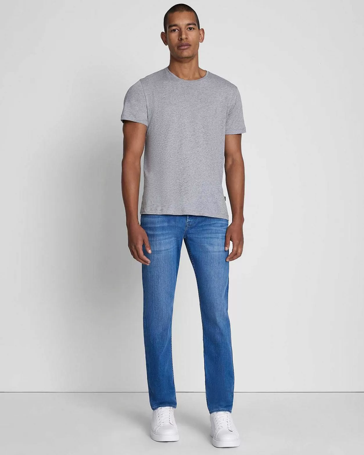 Men 7 For All Mankind Jeans*Luxe Performance Plus Paxtyn In Mid Blue