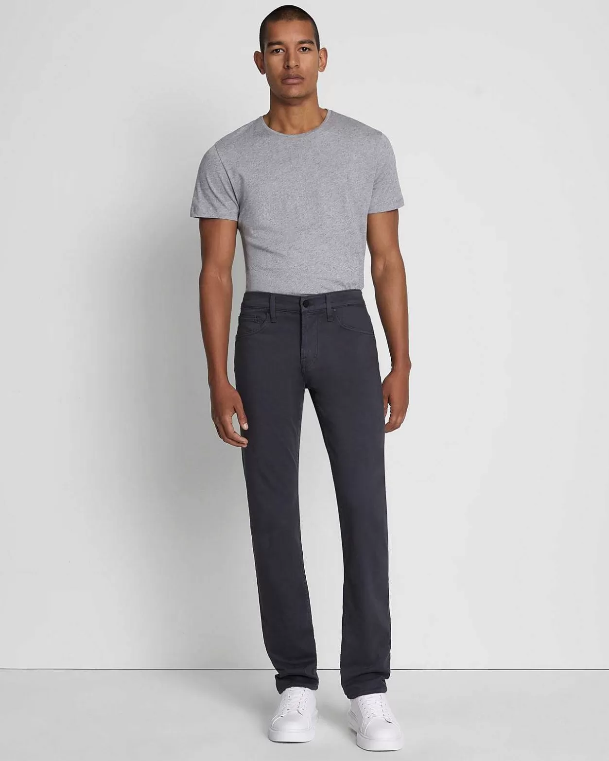 Men 7 For All Mankind Jeans*Luxe Performance Plus Slimmy In Gunmetal