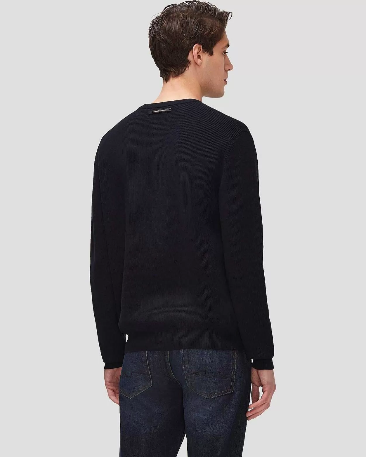 Men 7 For All Mankind Sweaters*Luxe Performance Plus Sweater In Navy