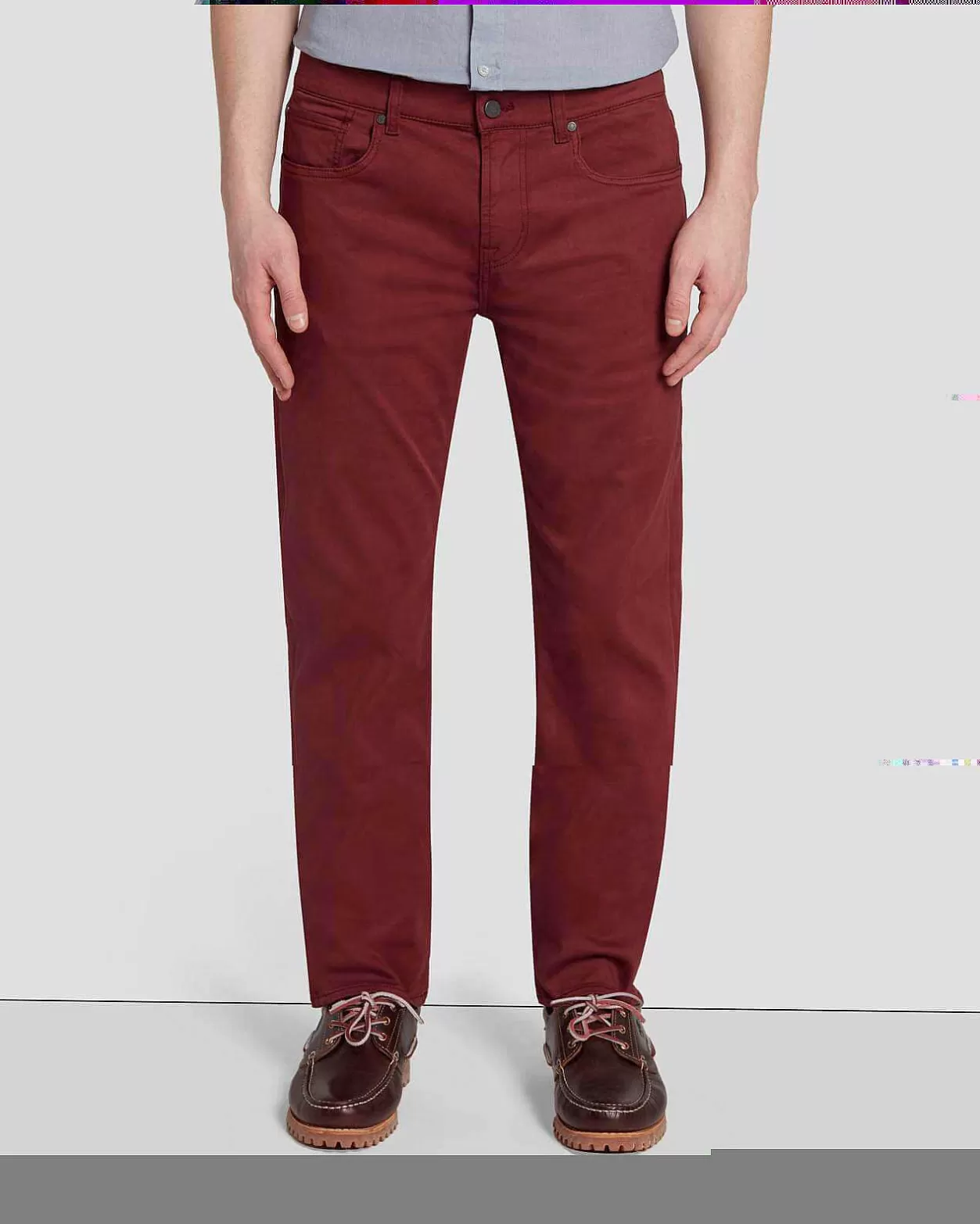 Men 7 For All Mankind Jeans*Luxe Performance Slimmy In Mulberry