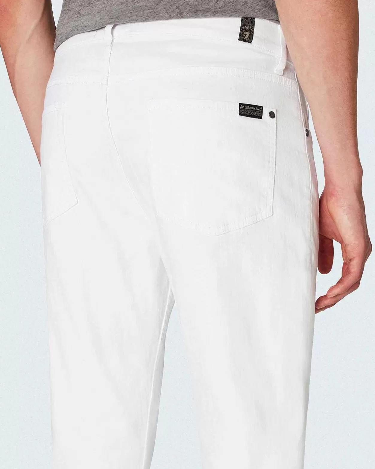 Men 7 For All Mankind Jeans*Luxe Performance Slimmy Tapered In White