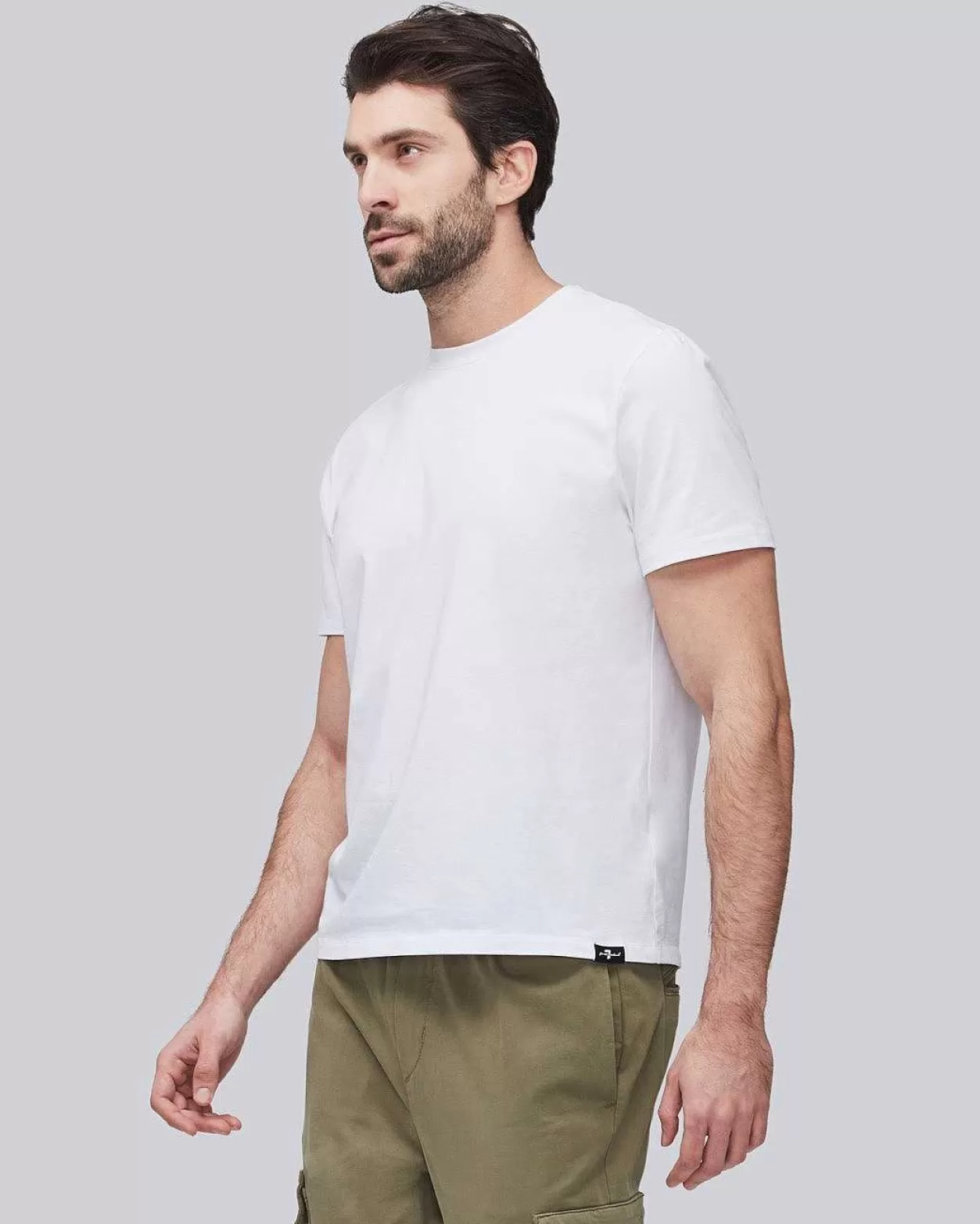 Men 7 For All Mankind Shirts*Luxe Performance Tee In White