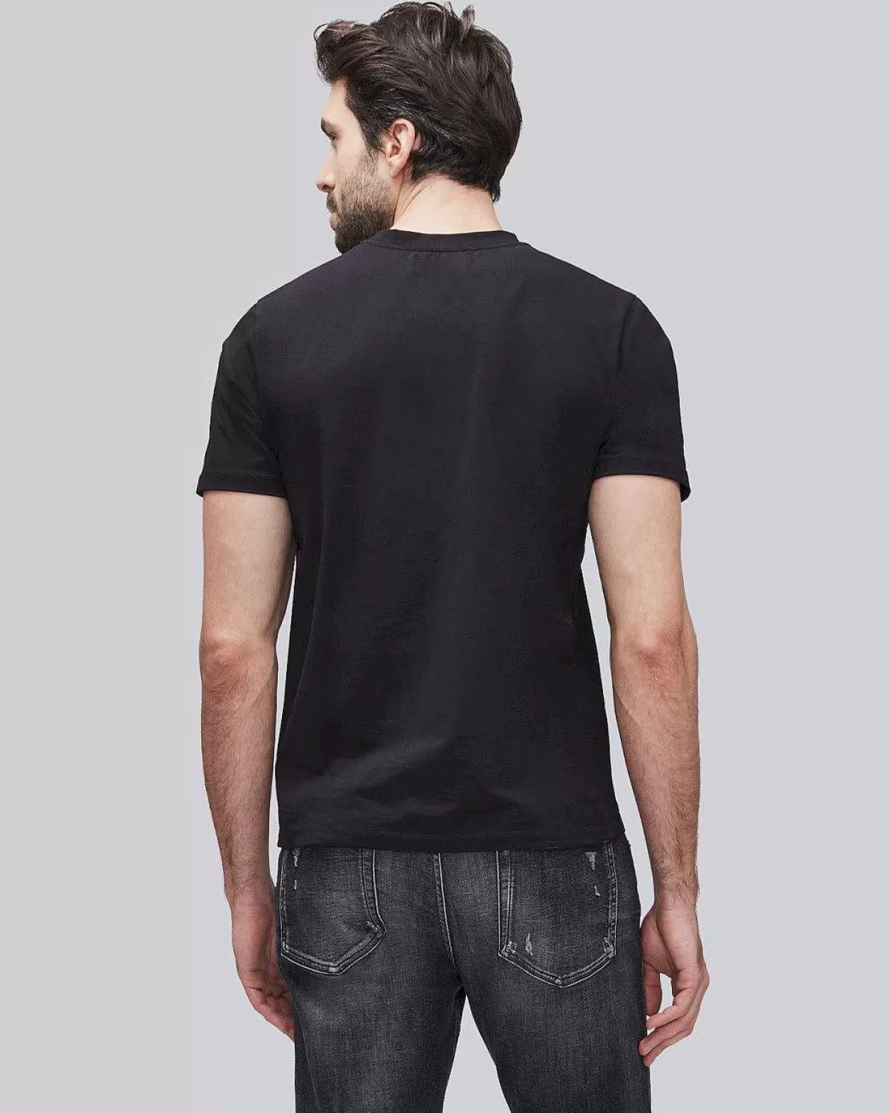 Men 7 For All Mankind Shirts*Luxe Performance Tee In Black