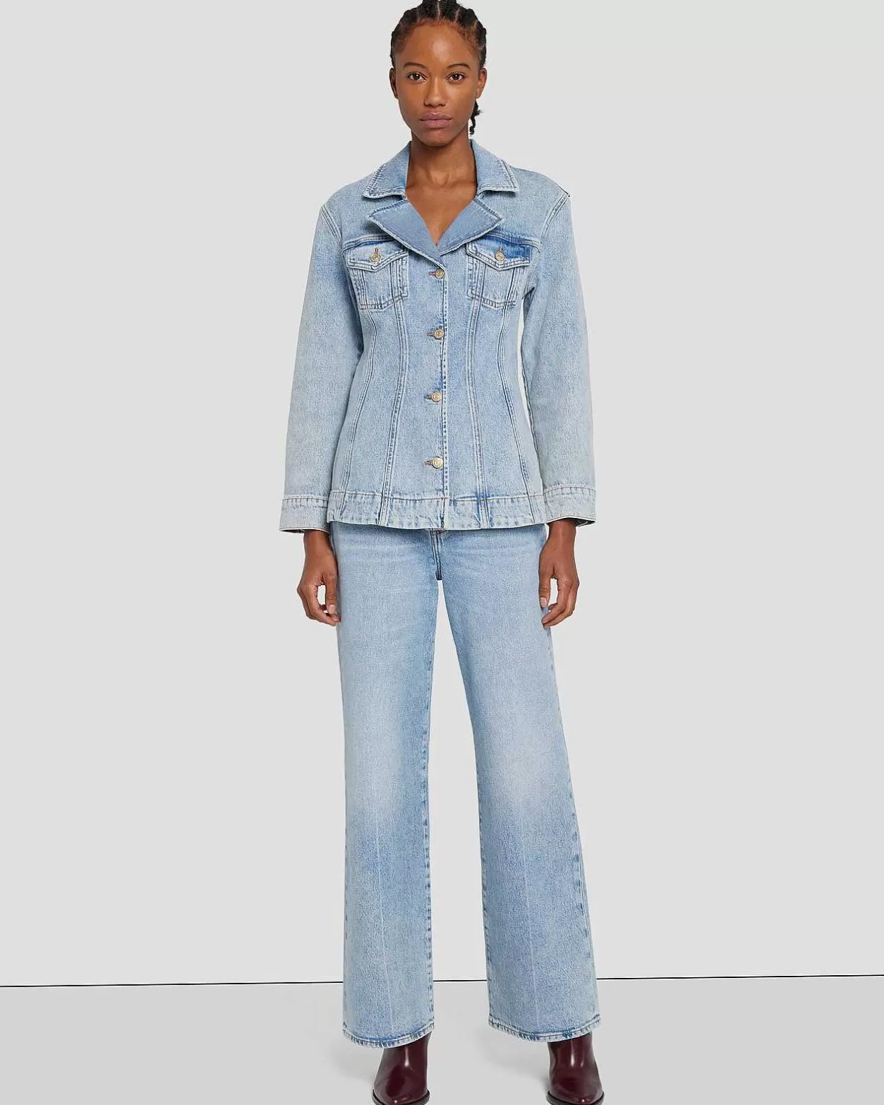 Women 7 For All Mankind Jeans*Mankind Tailored Trucker Jacket In Ode To