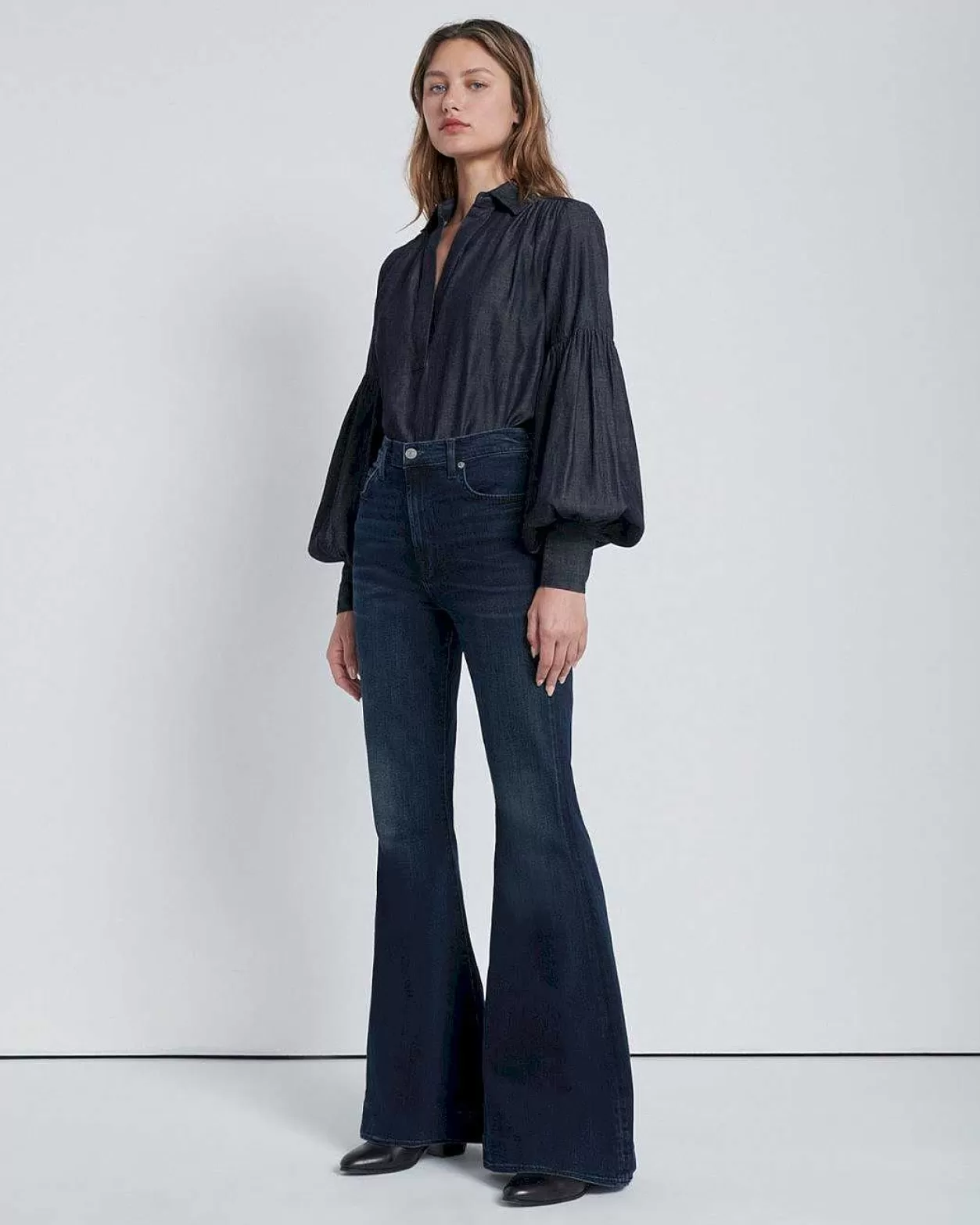 Women 7 For All Mankind Jeans*Mega Flare Jean In Sunbeam