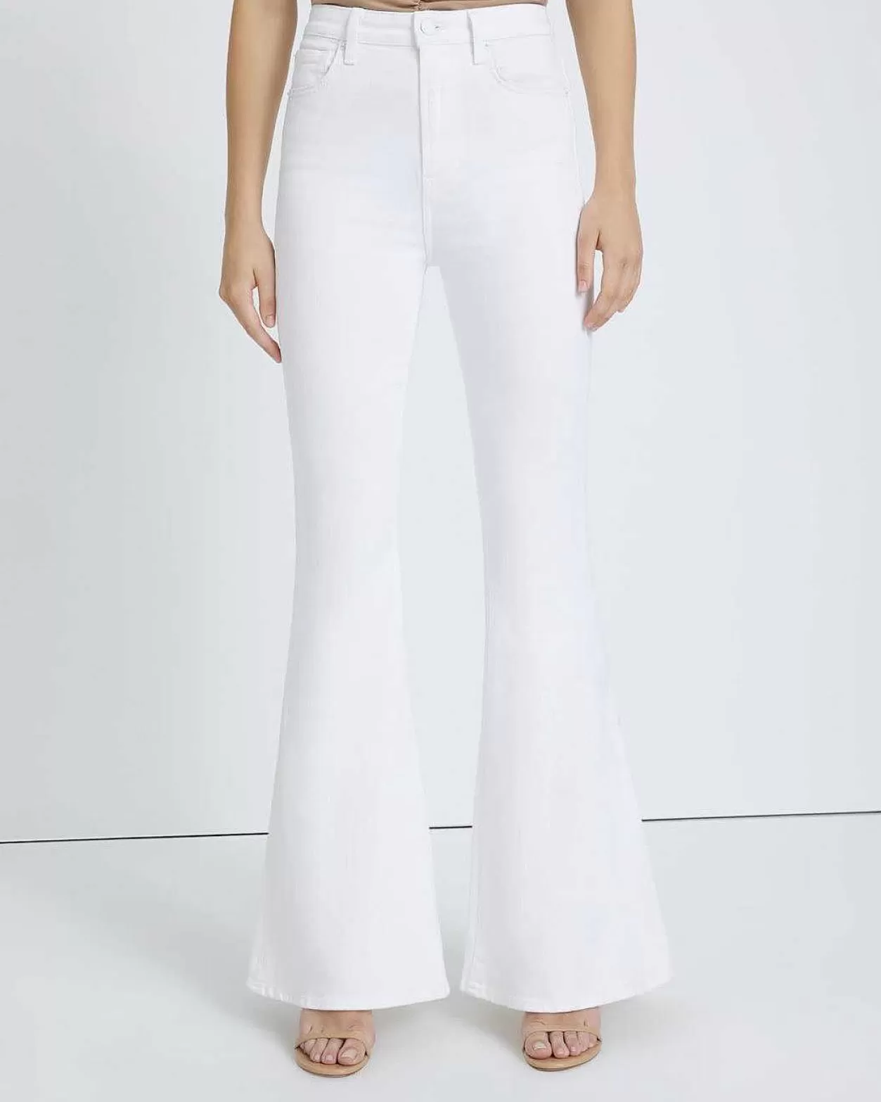 Women 7 For All Mankind Jeans*Mega Flare Jean In Clean White