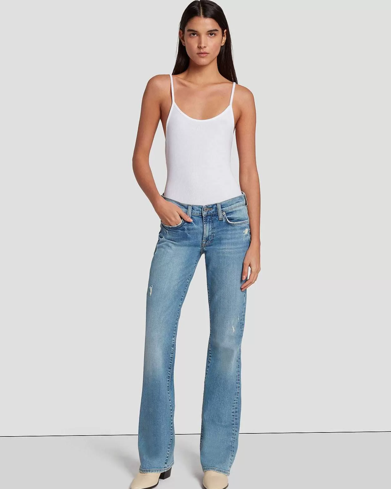 Women 7 For All Mankind Jeans*Original Bootcut In Summer Fig