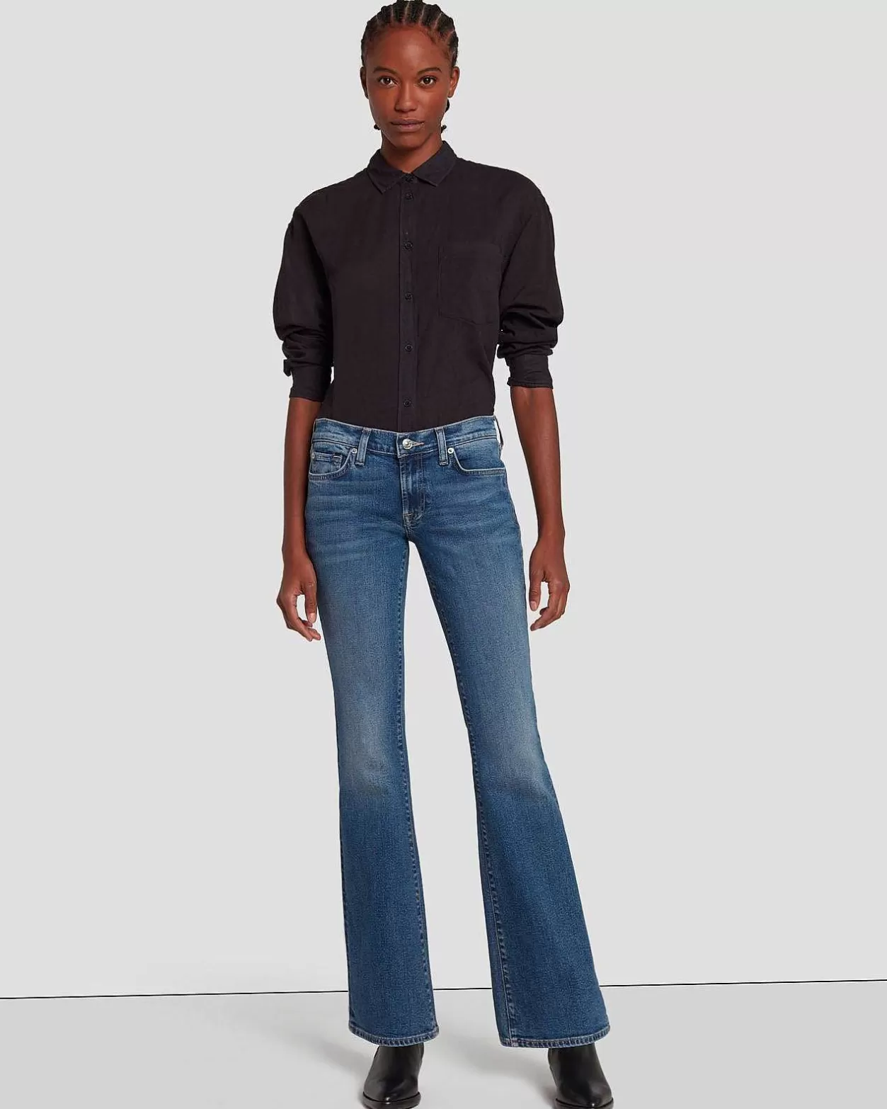 Women 7 For All Mankind Jeans*Original Bootcut In New York Dark