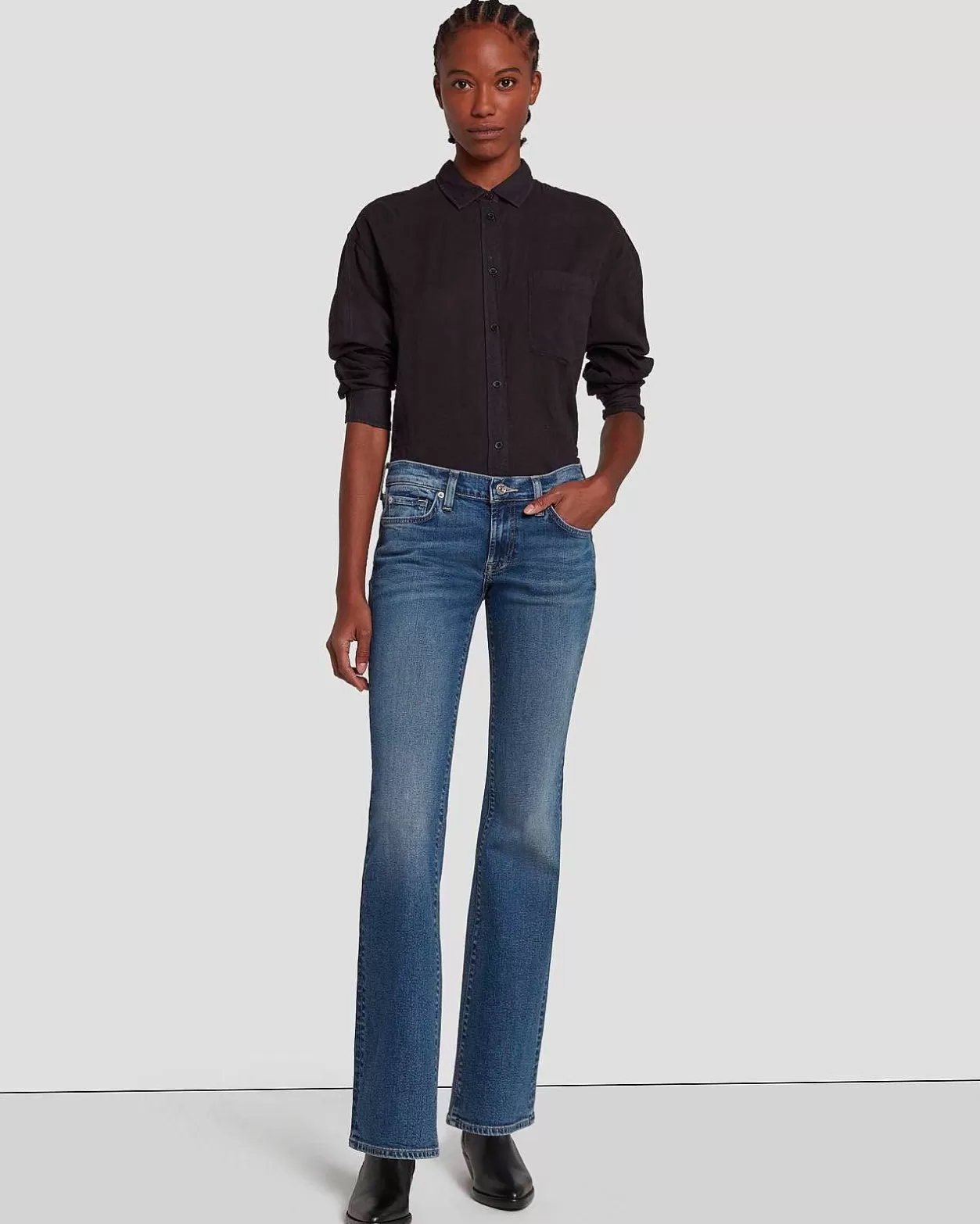 Women 7 For All Mankind Jeans*Original Bootcut In New York Dark