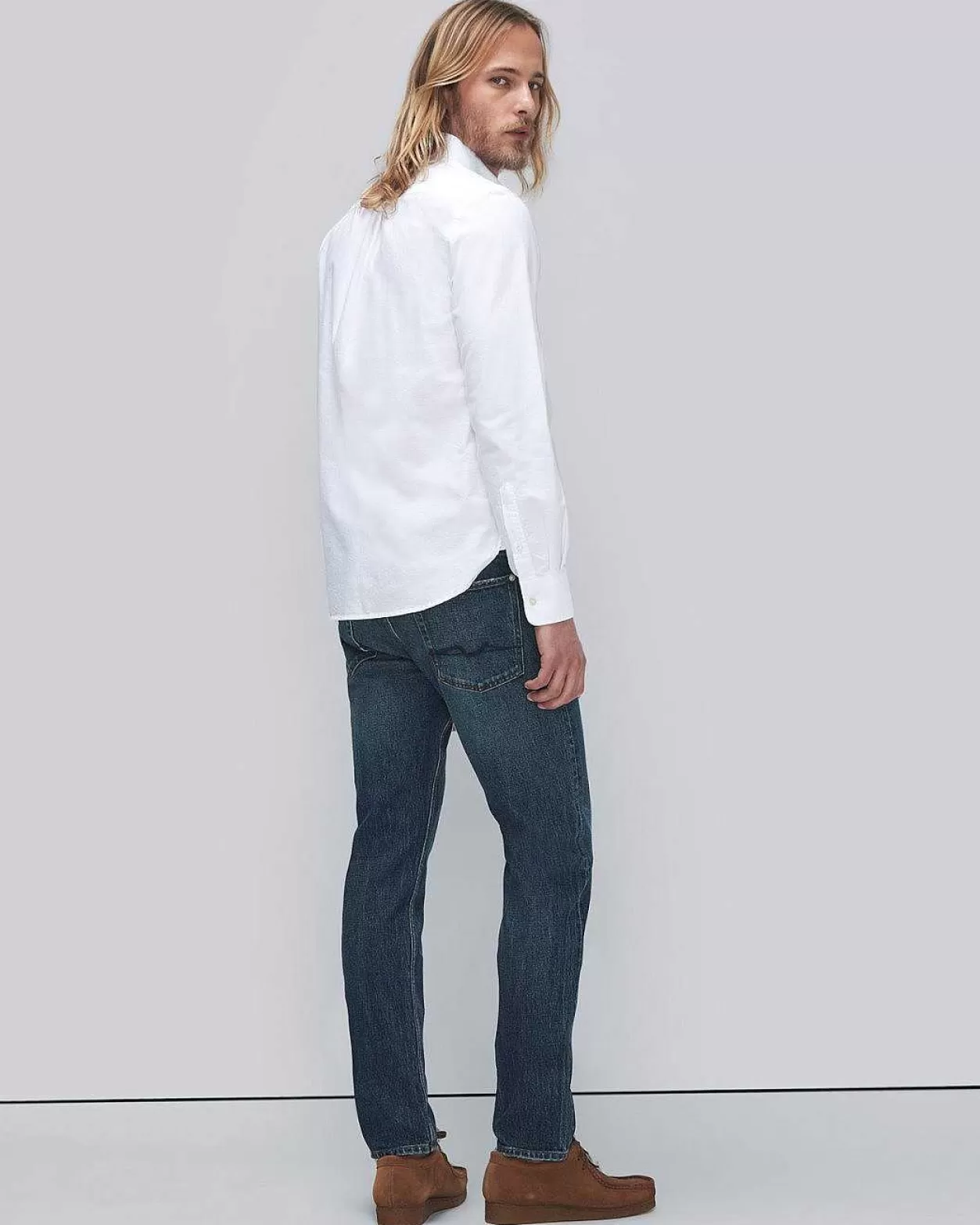 Men 7 For All Mankind Shirts*Oxford Shirt In White