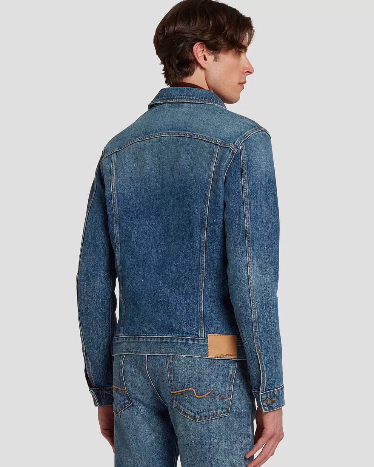 Men 7 For All Mankind Jeans*Perfect Trucker Jacket In Ramble